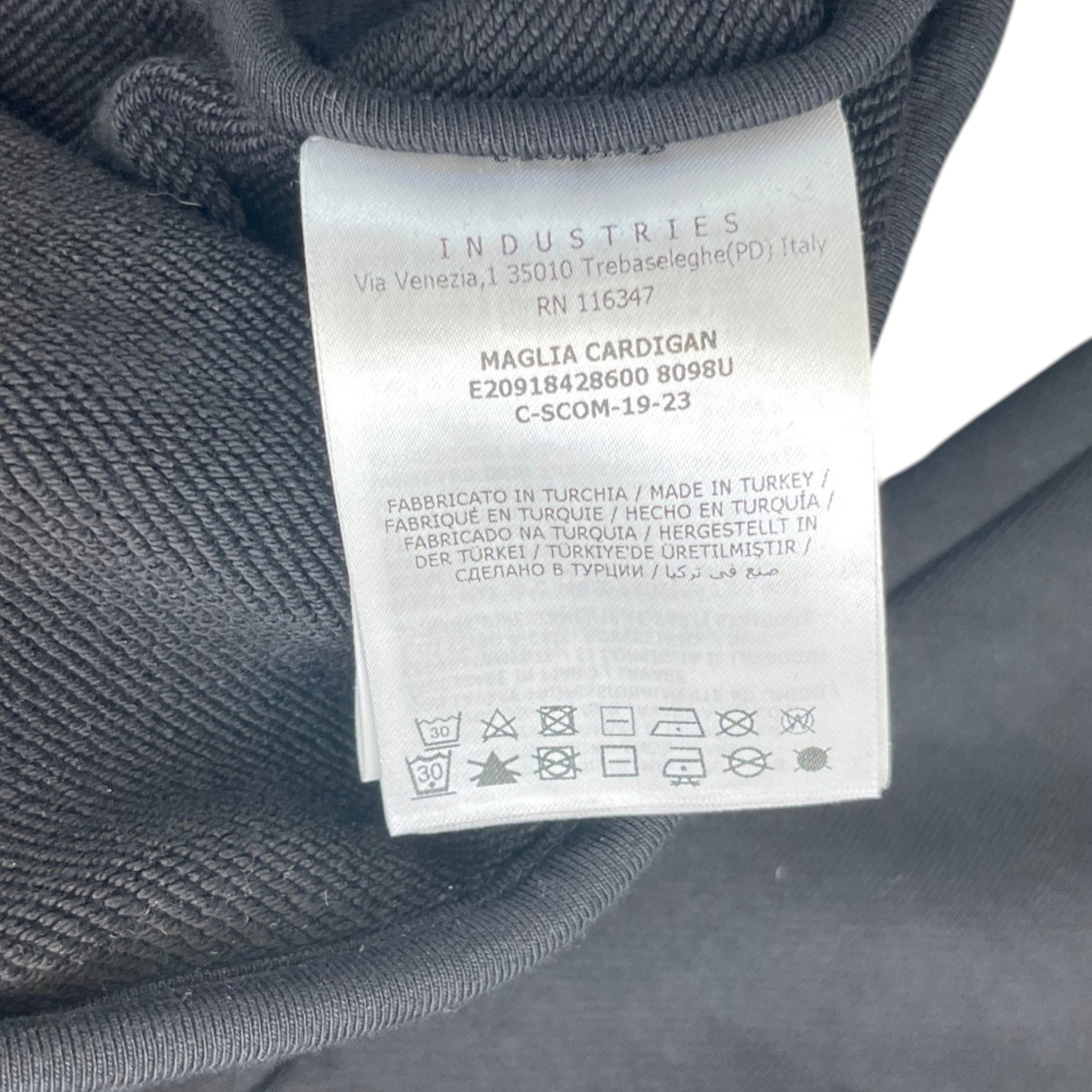 Men's Maglia Track Jacket Black Size S