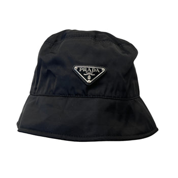 Women's Plaque Logo Bucket Hat Black Size L