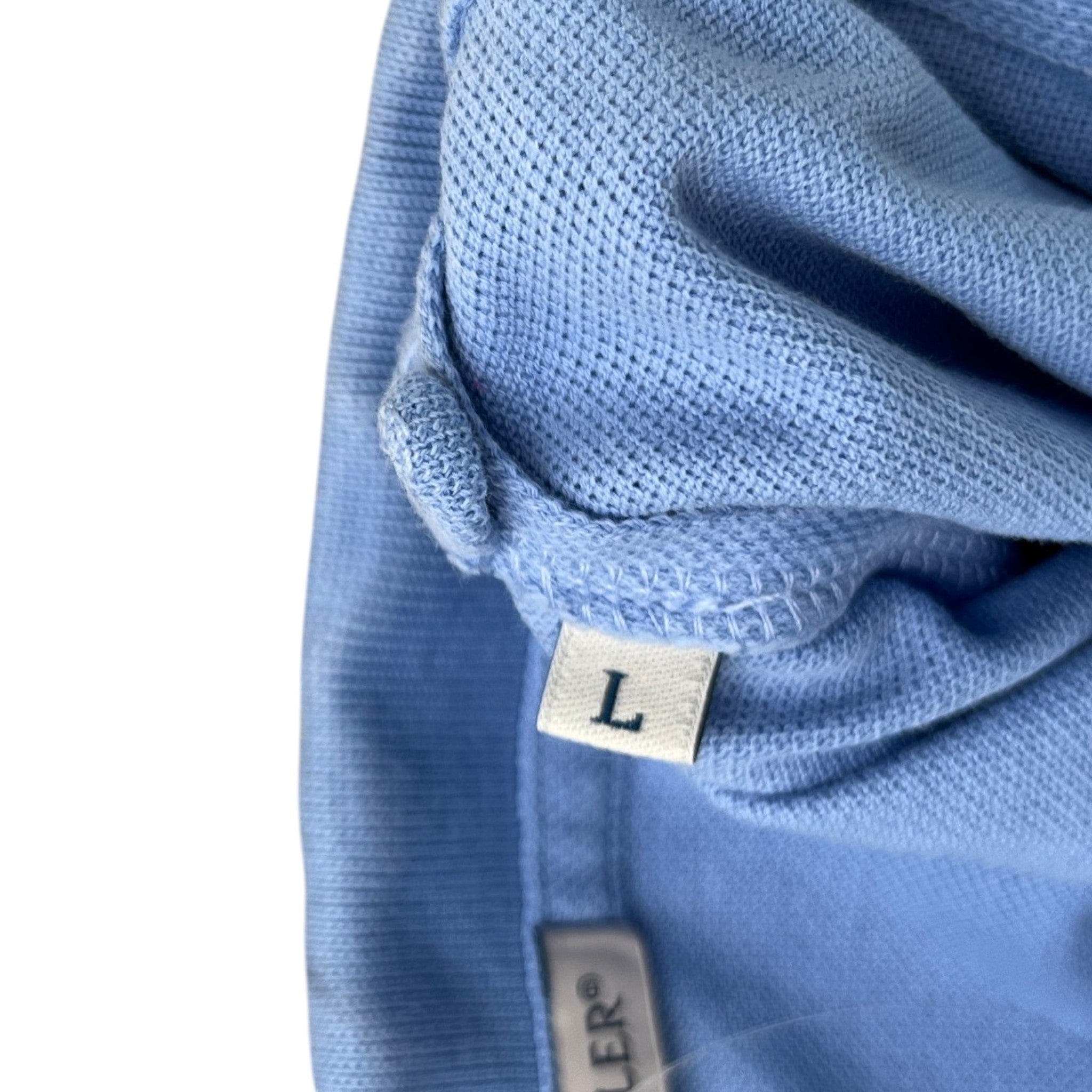 Men's Maglia Polo Shirt Blue Size L