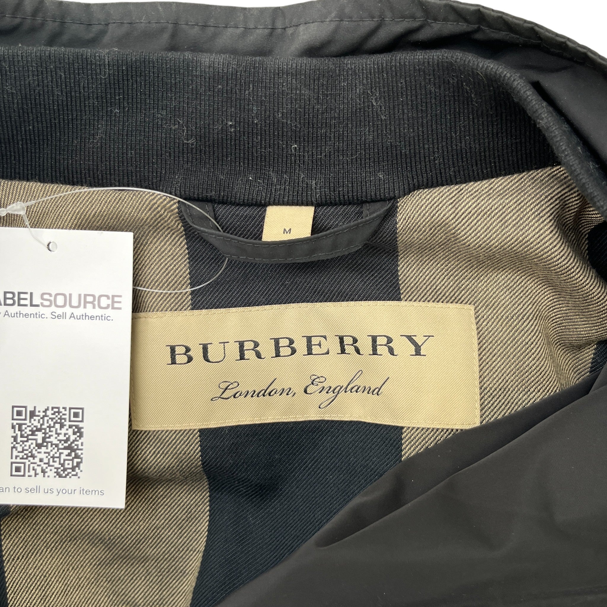 Men's Bomber Logo Jacket Black Size M