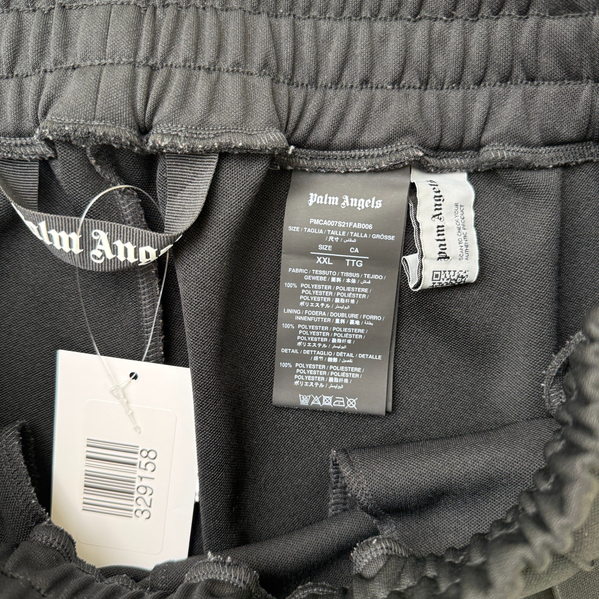 Men's Logo Print Joggers Black Size XXL