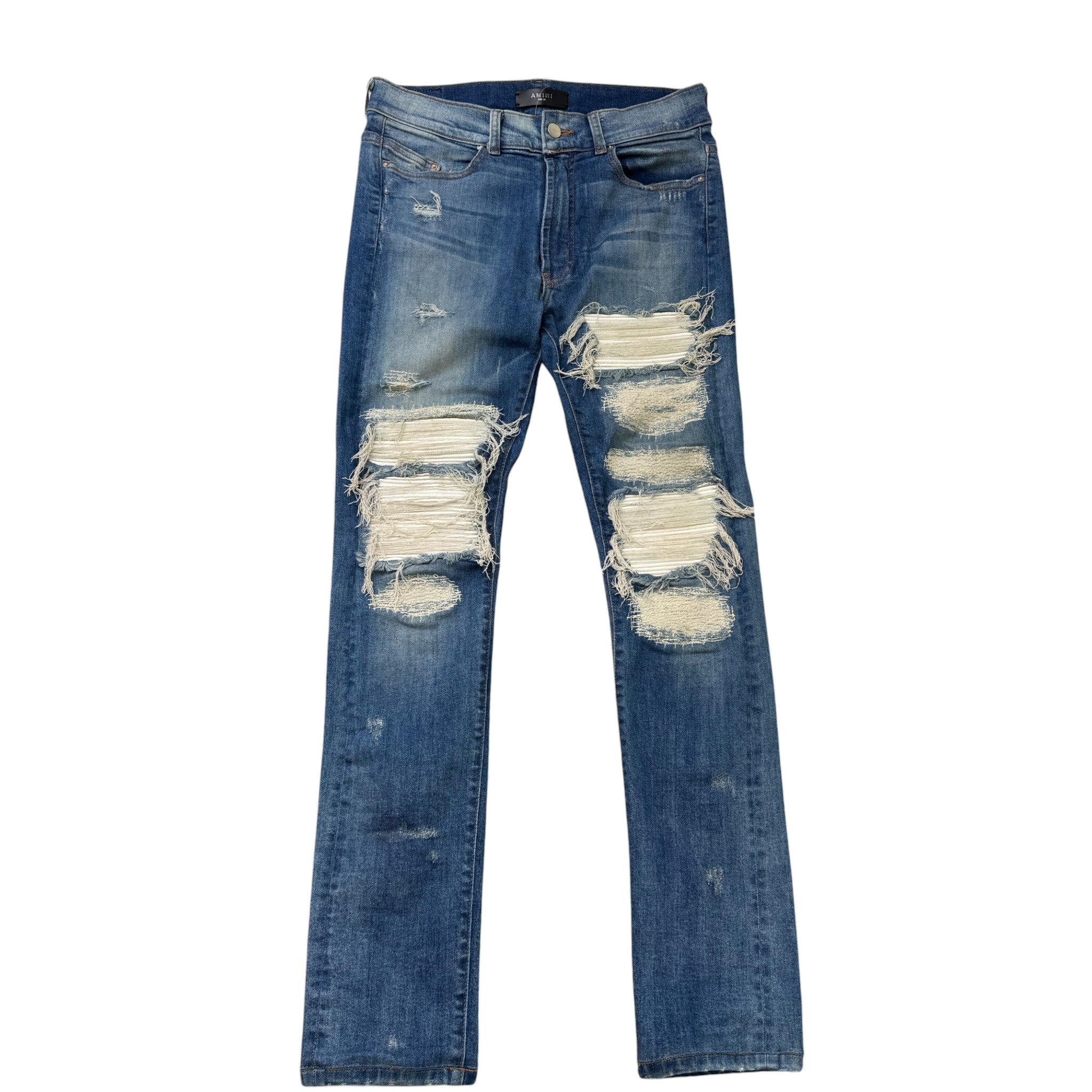 Men's Distressed Jeans Blue Size Waist 30"