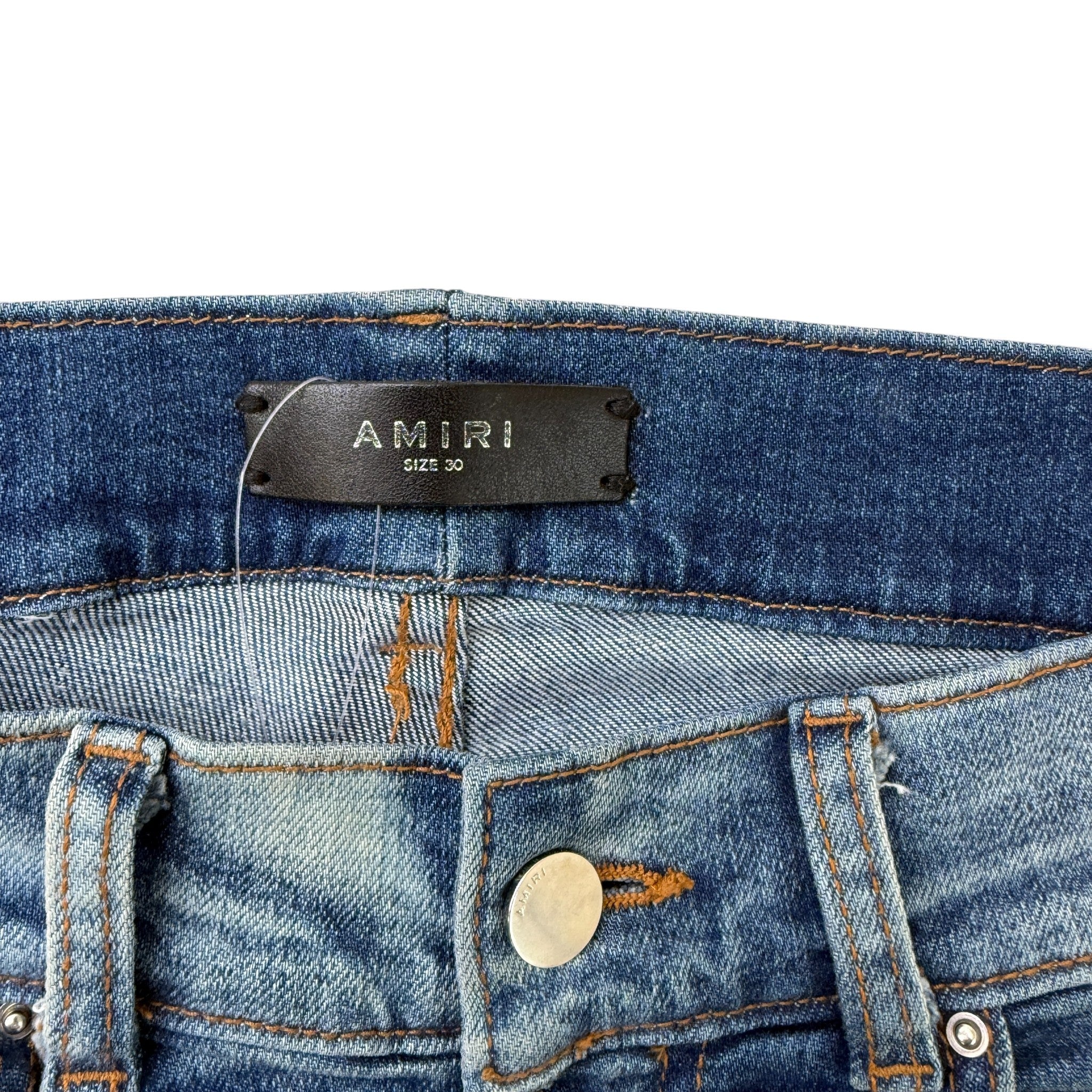 Men's Distressed Jeans Blue Size Waist 30"