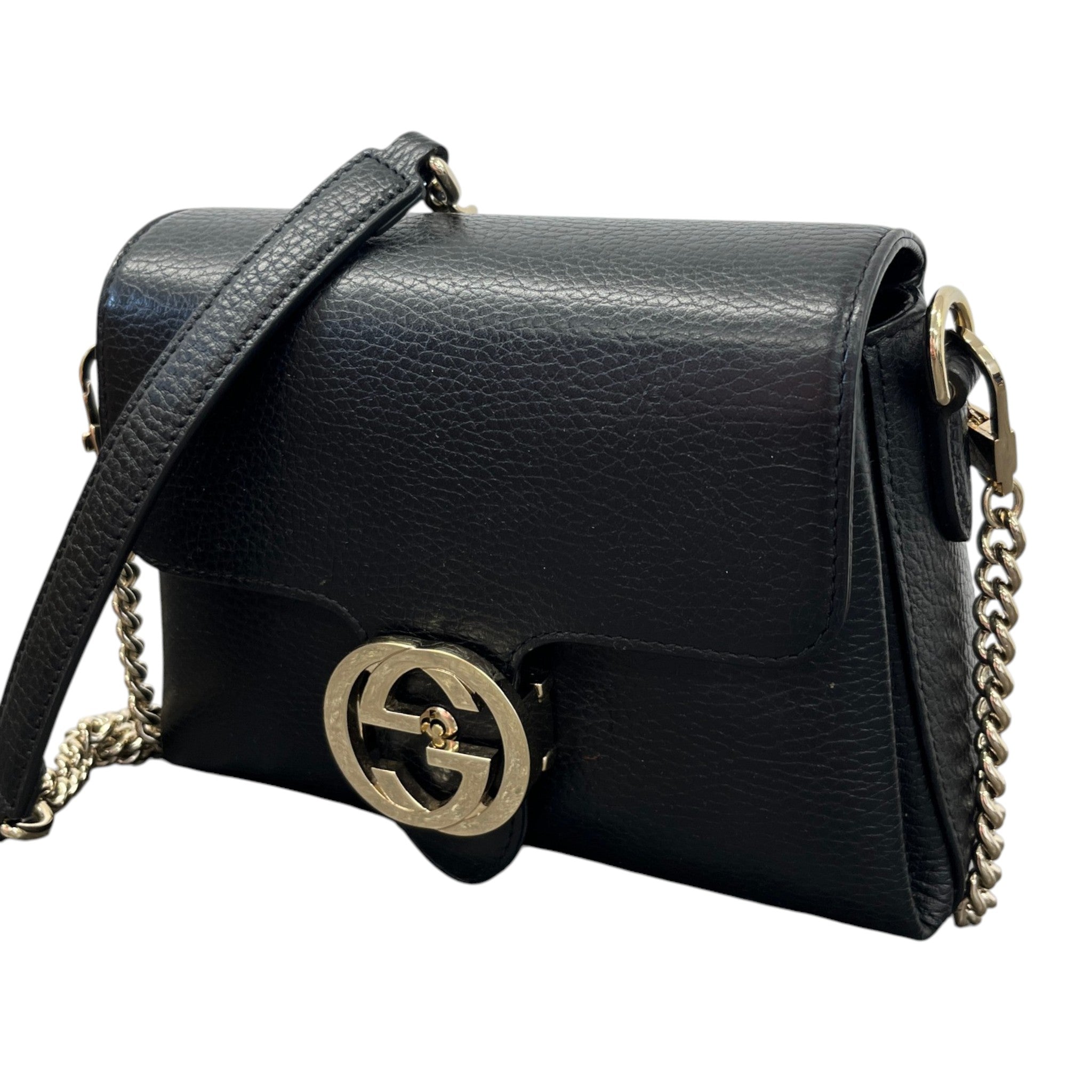 Women's Interlocking G Bag Black