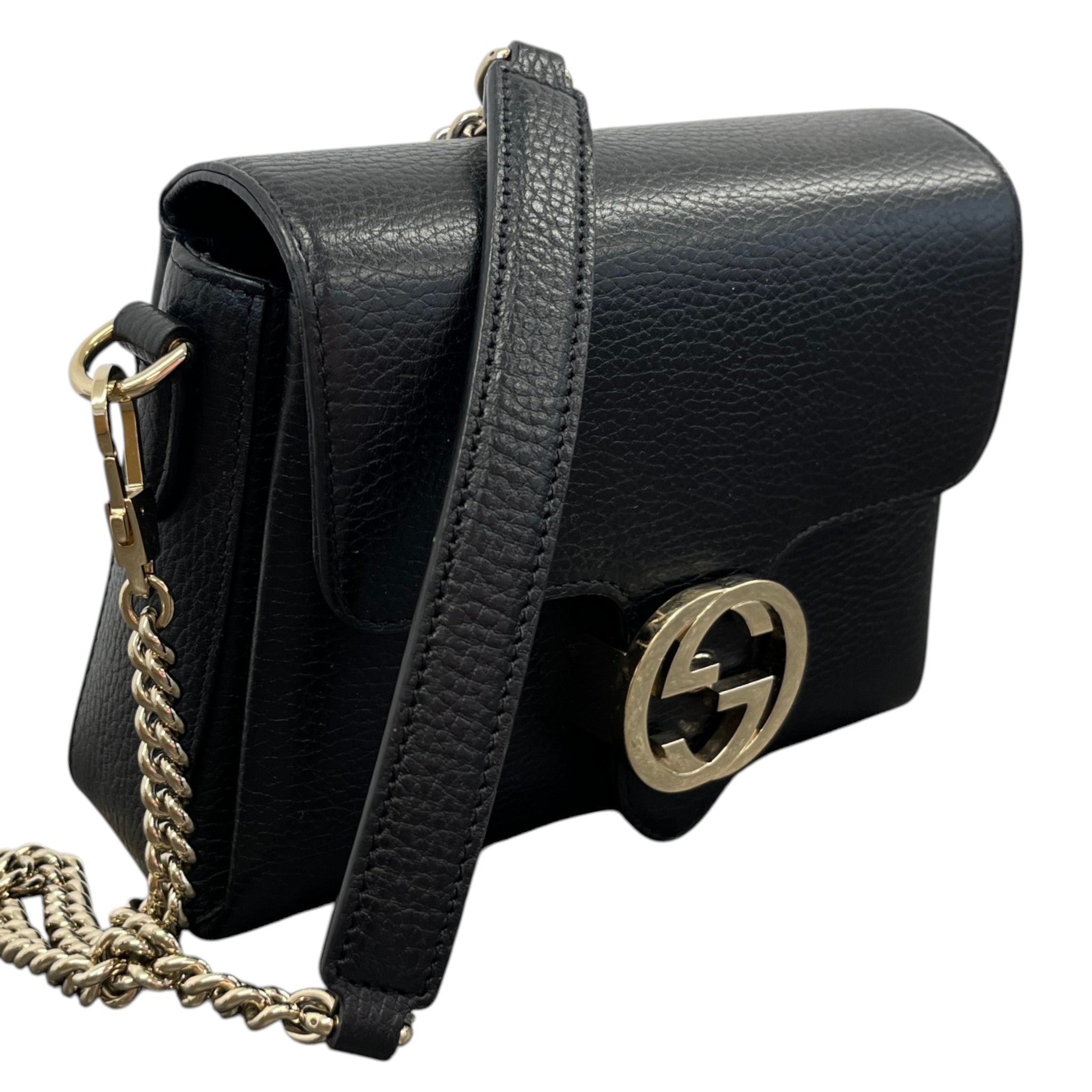Women's Interlocking G Bag Black