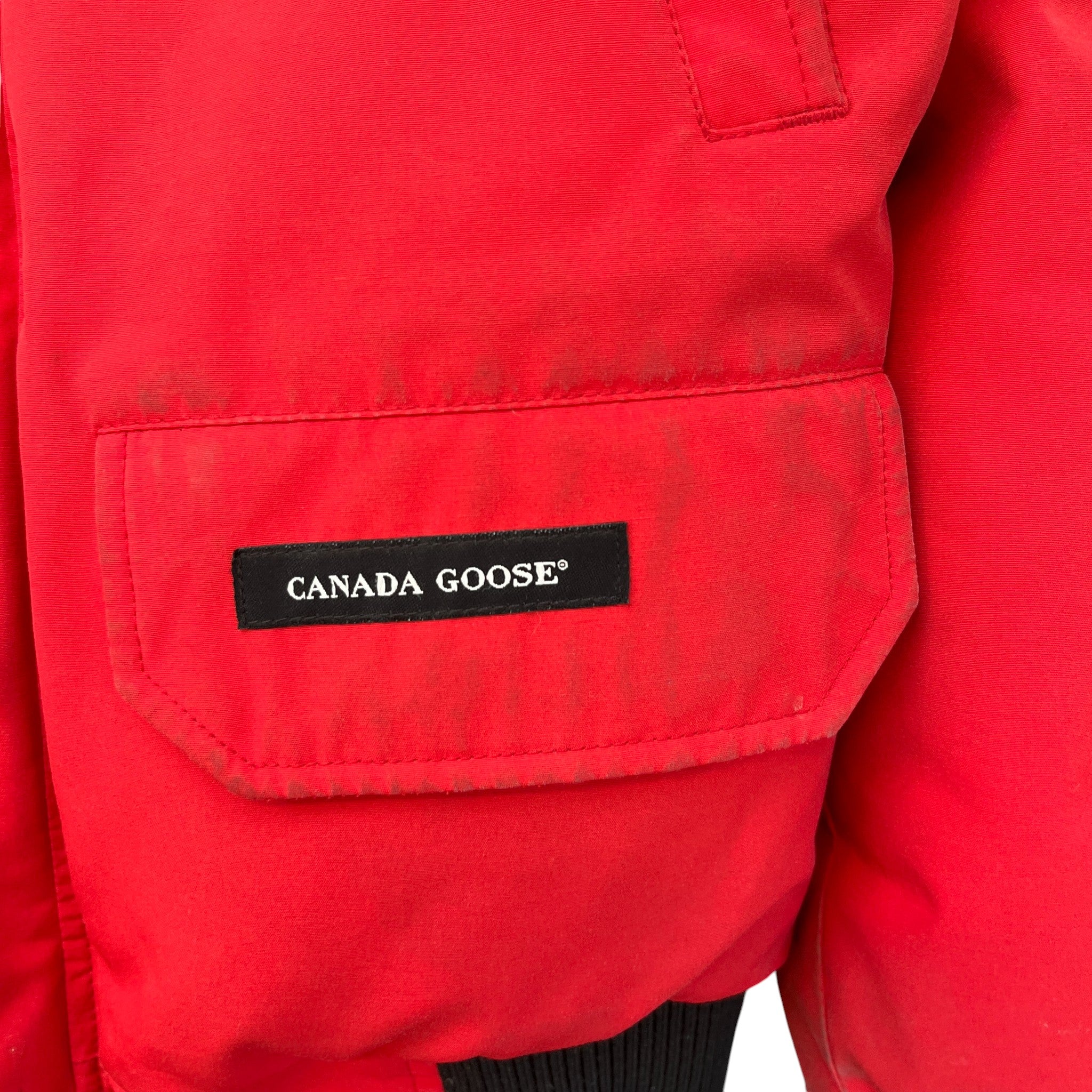 Men's Chilliwack Bomber Down Jacket Red Size XS