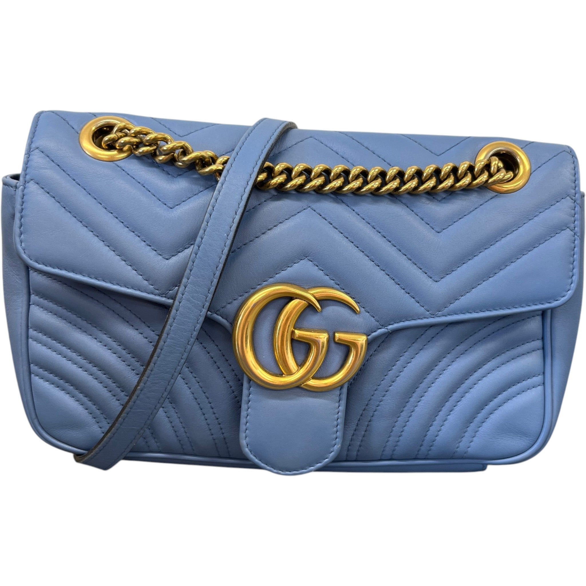 Women's Gg Marmont 30 Bag Blue