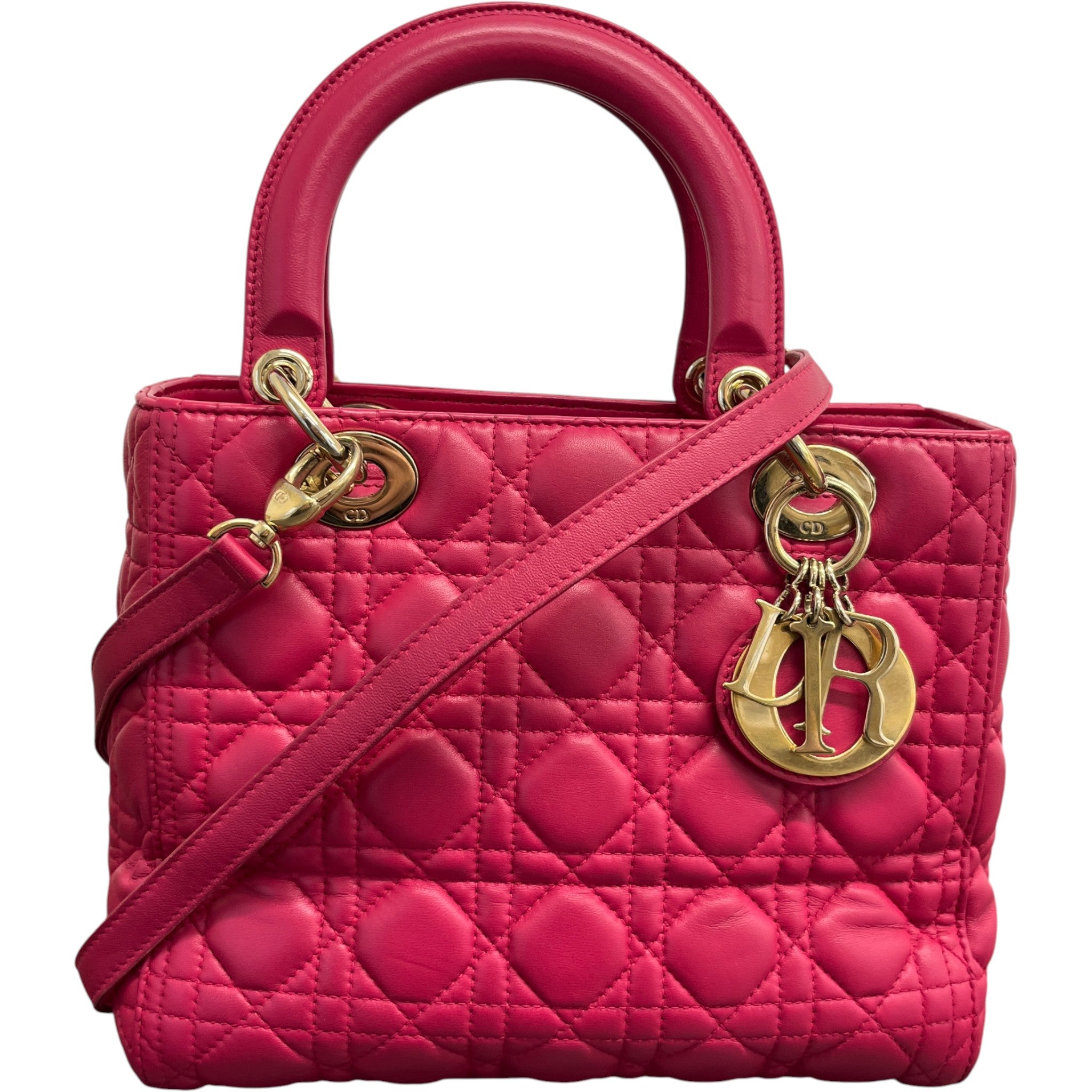 Women's Medium Lady Dior Bag Pink