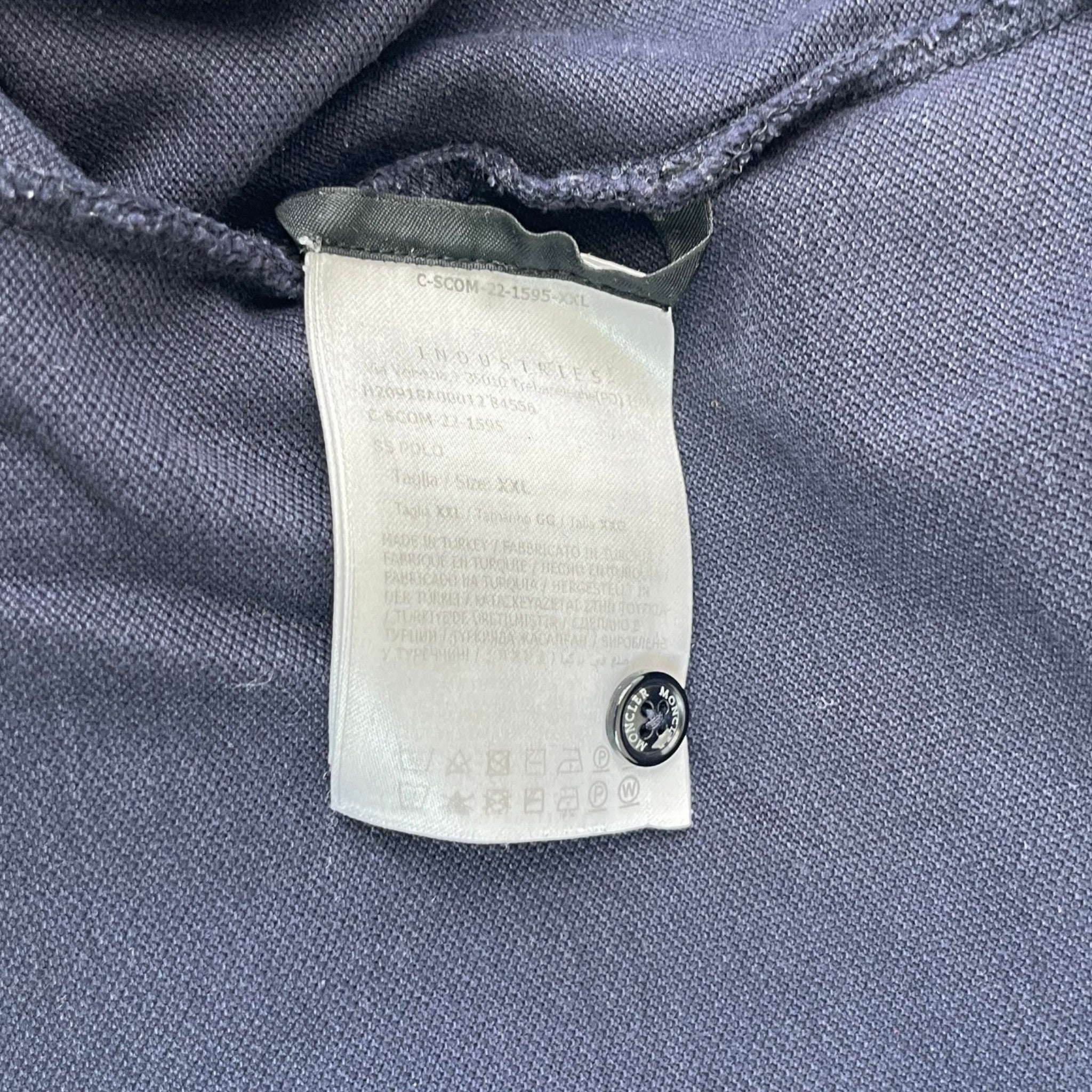 Men's Maglia Polo Shirt Navy Size XXL