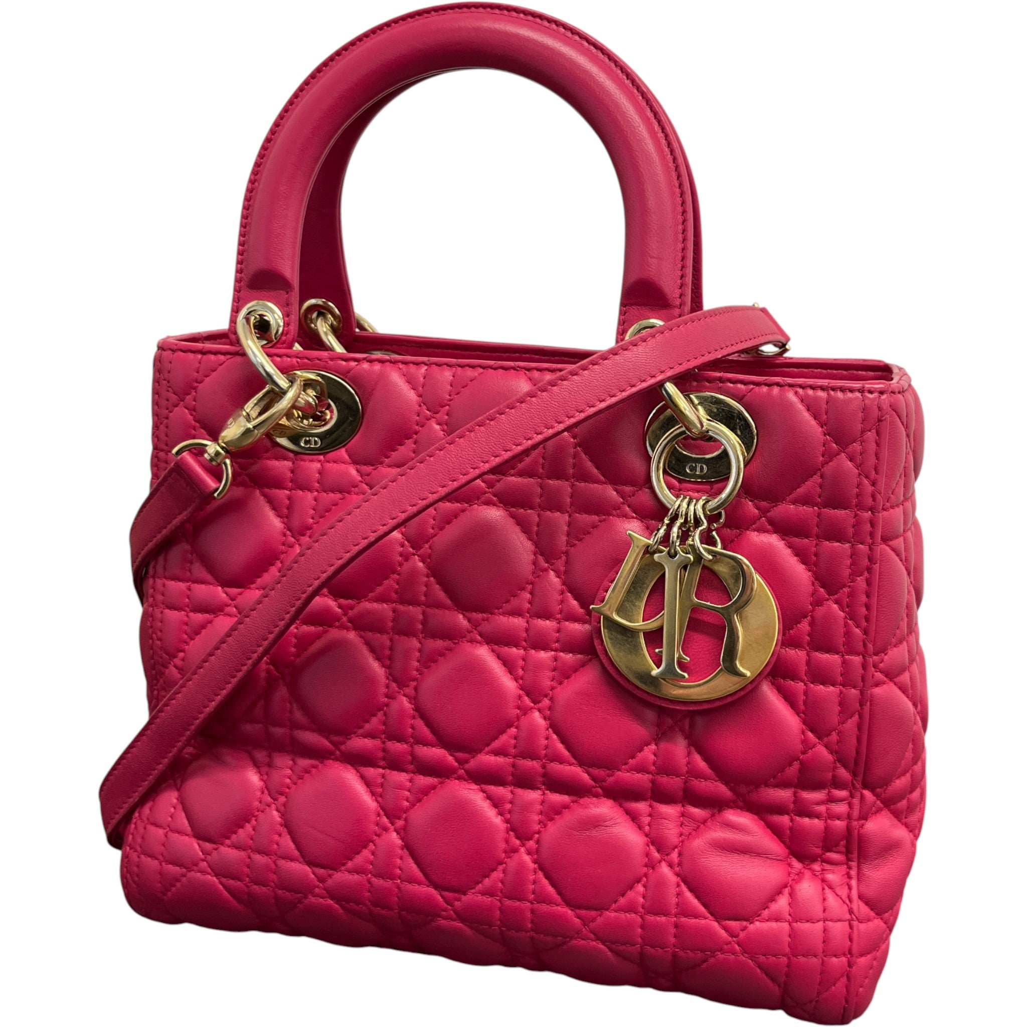 Women's Medium Lady Dior Bag Pink