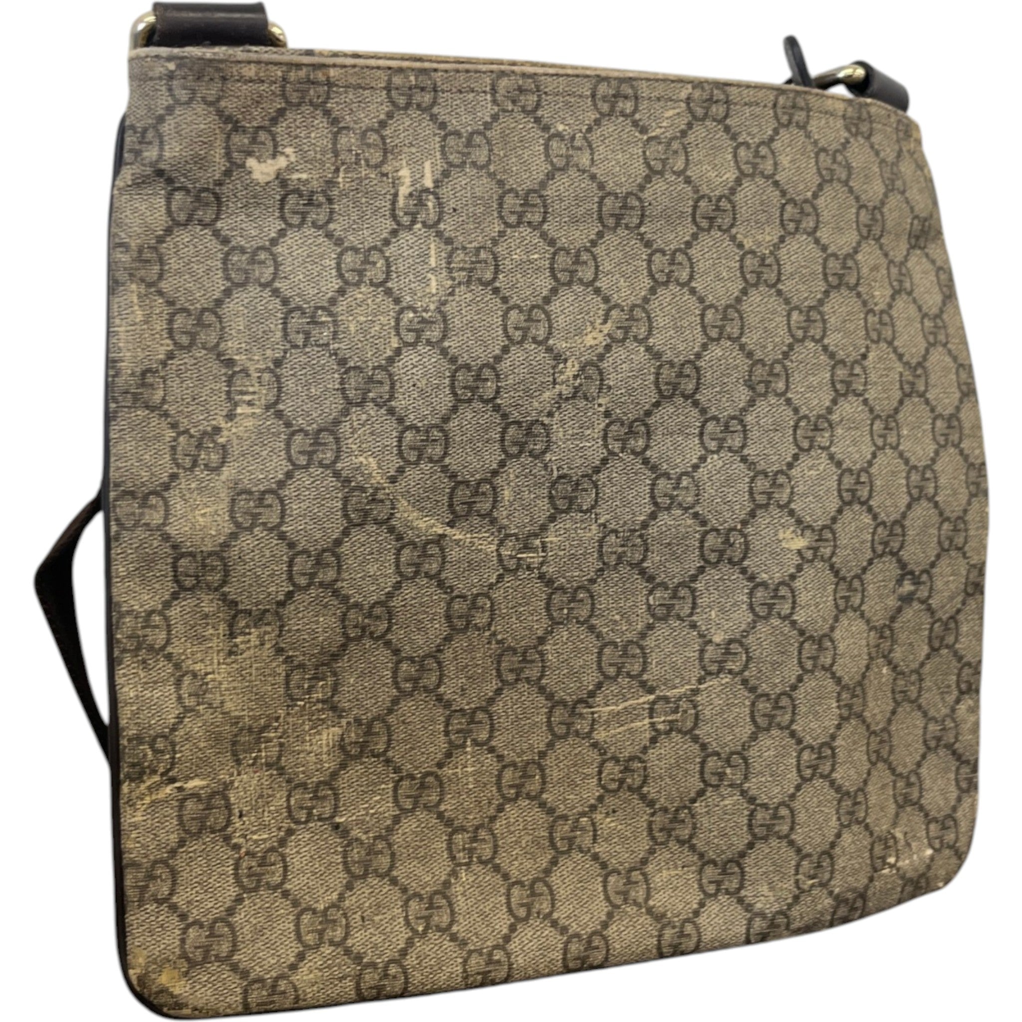 Men's Gg Supreme Messenger Bag Beige