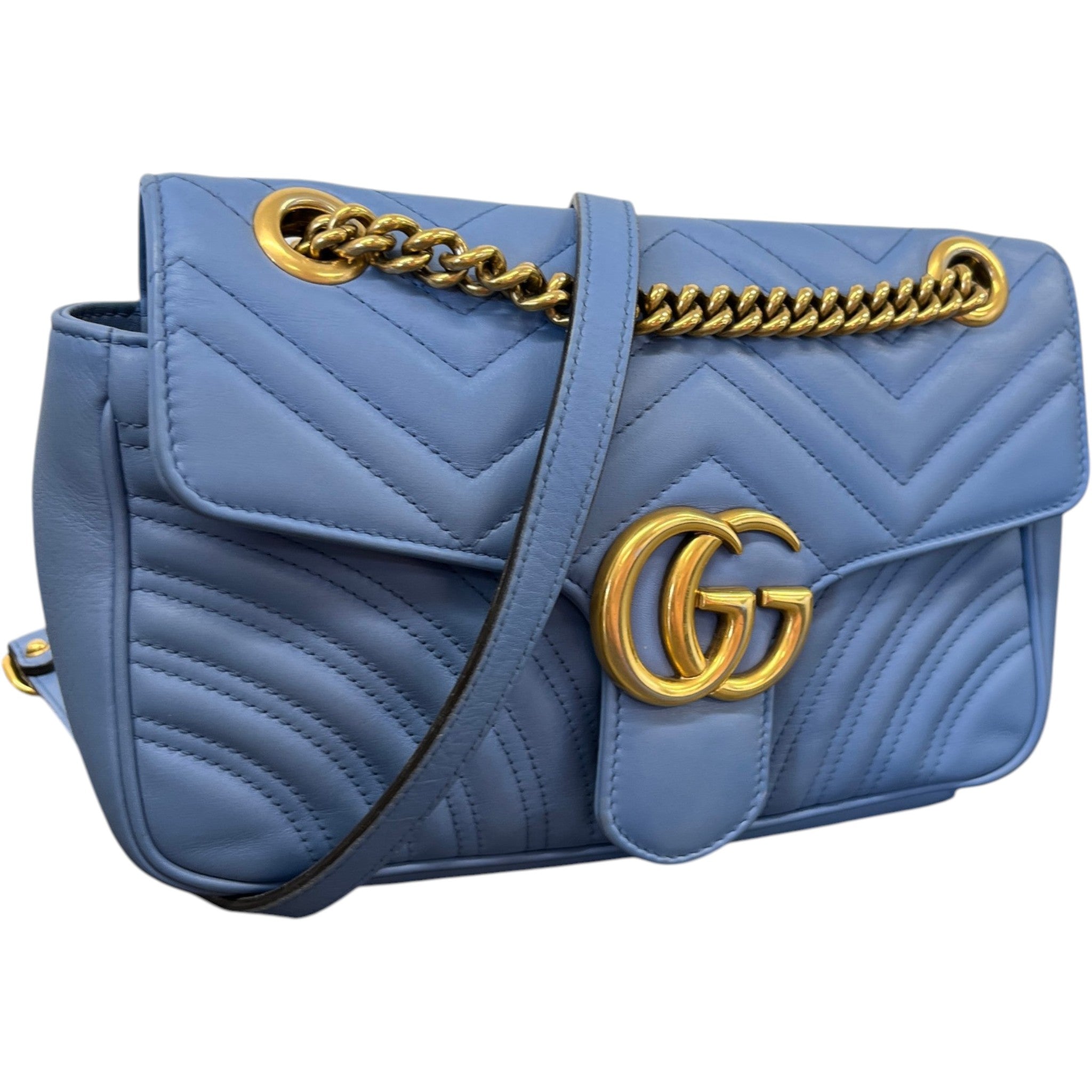 Women's Gg Marmont 30 Bag Blue