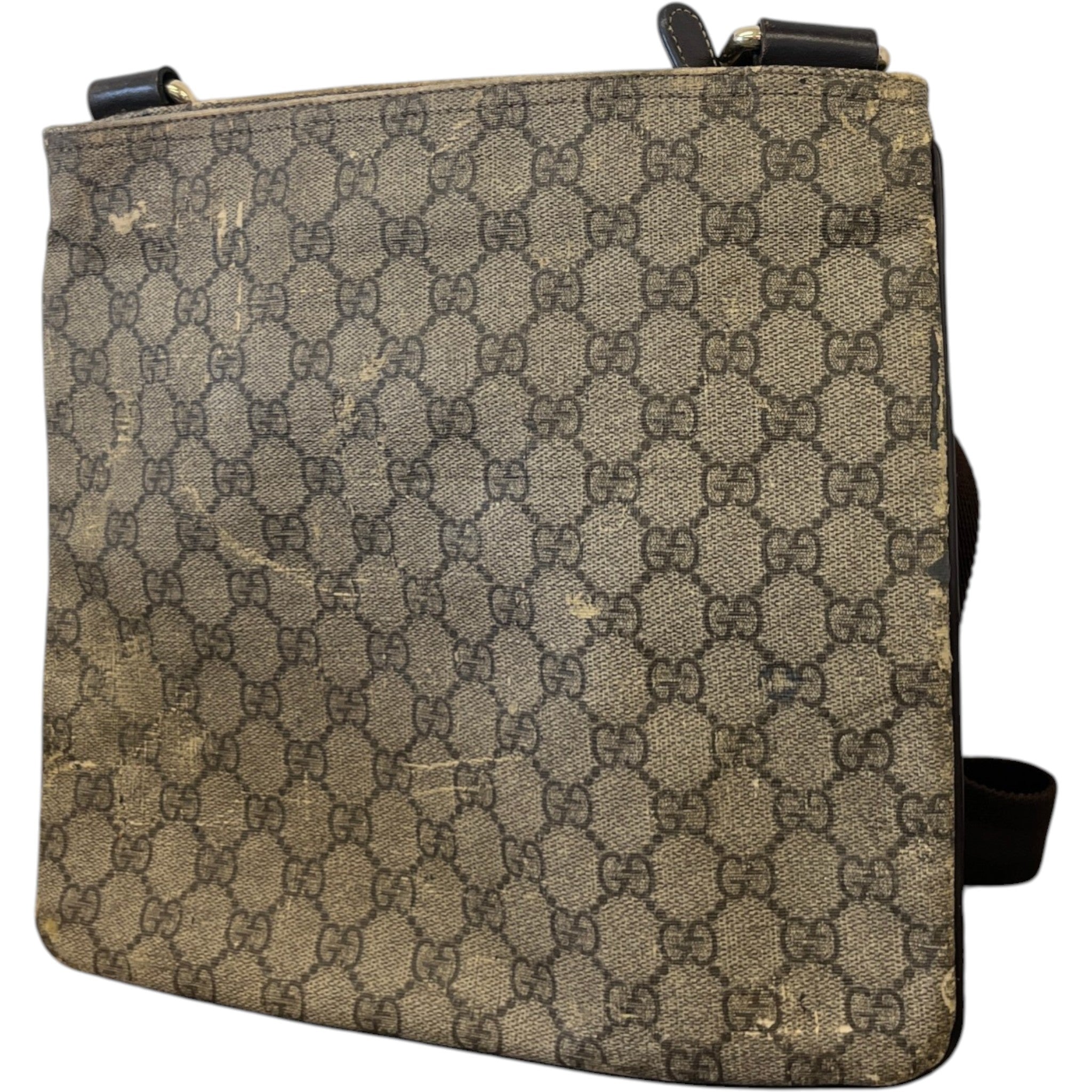 Men's Gg Supreme Messenger Bag Beige