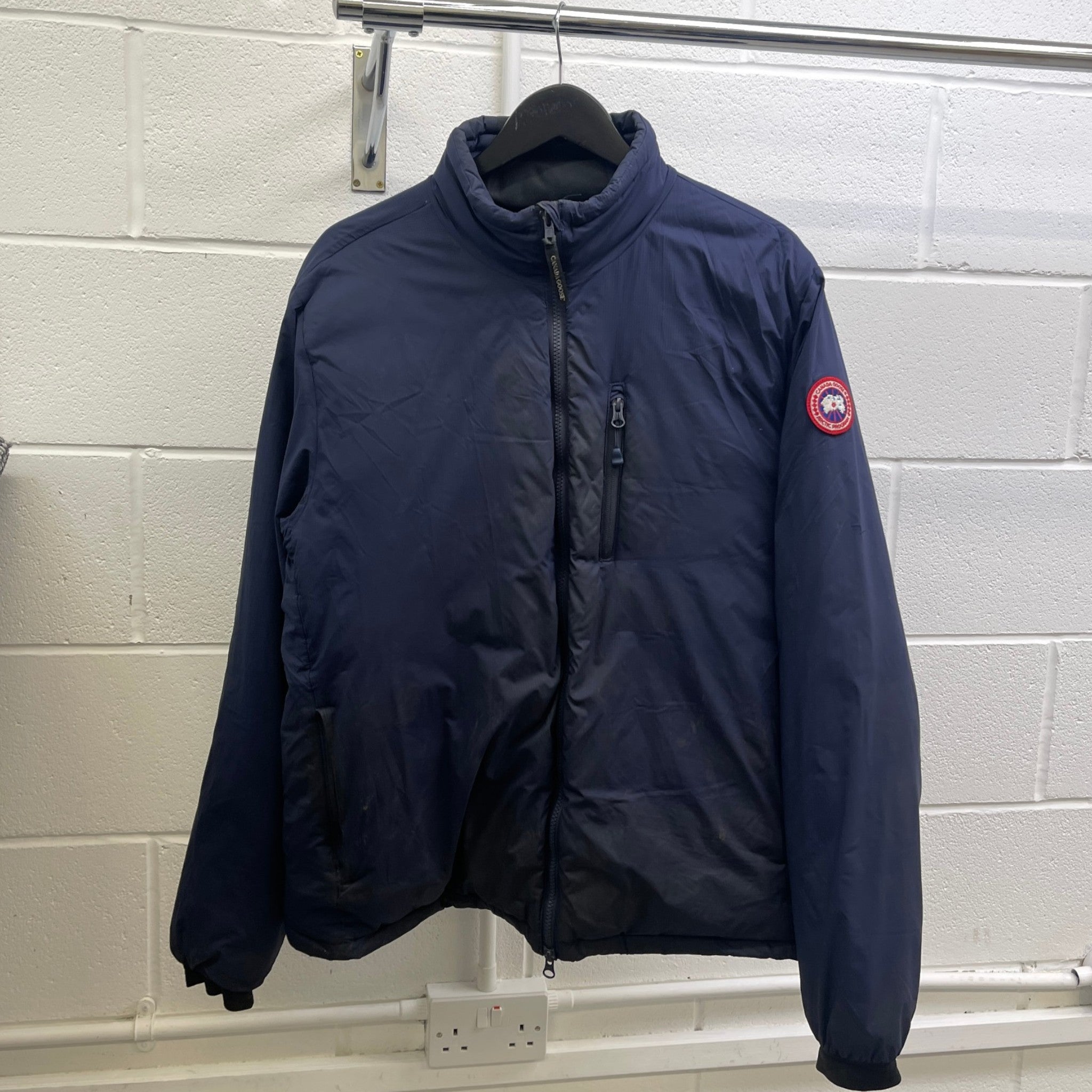 Men's Lodge Down Jacket Navy Size XL