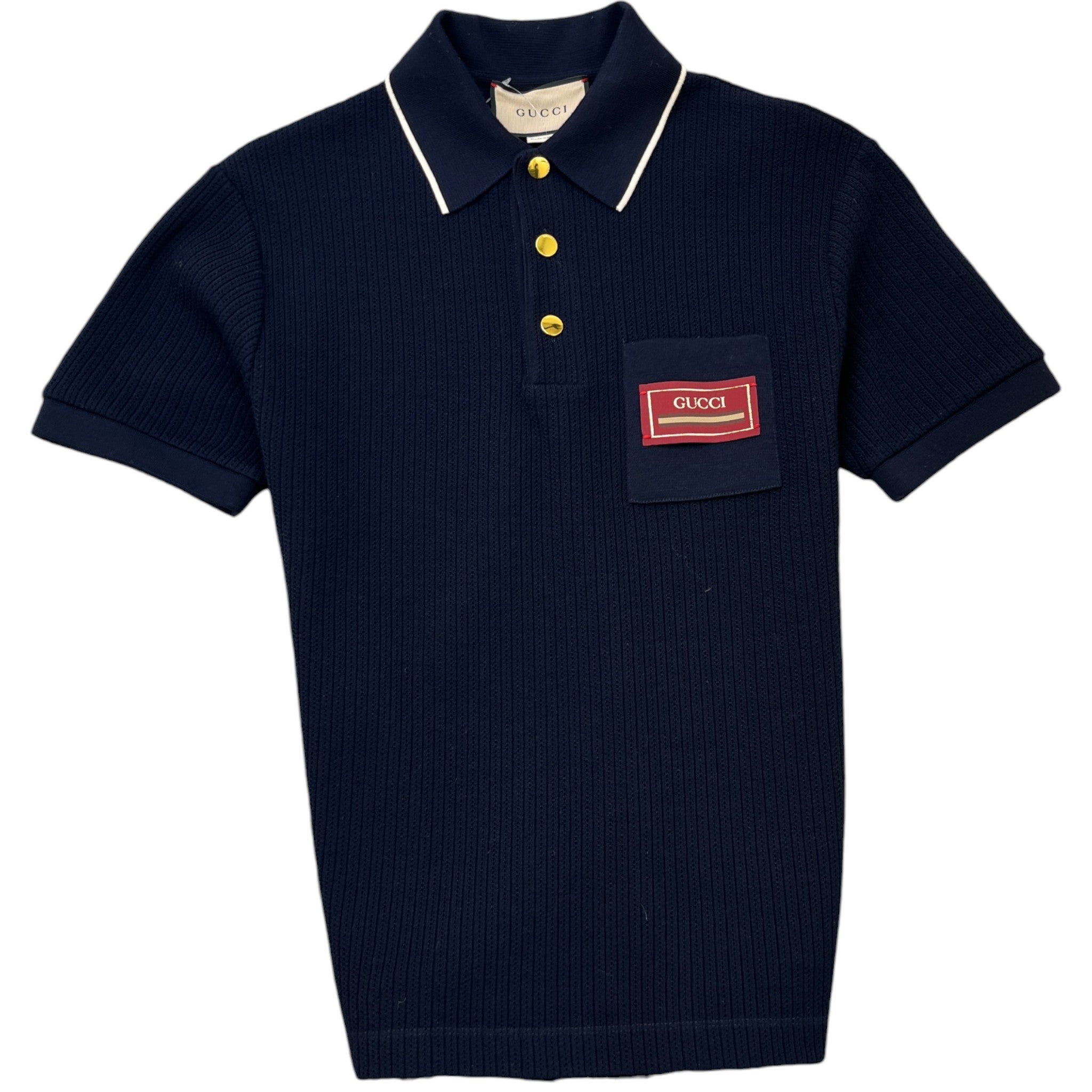 Men's Jersey Polo Shirt Navy Size S