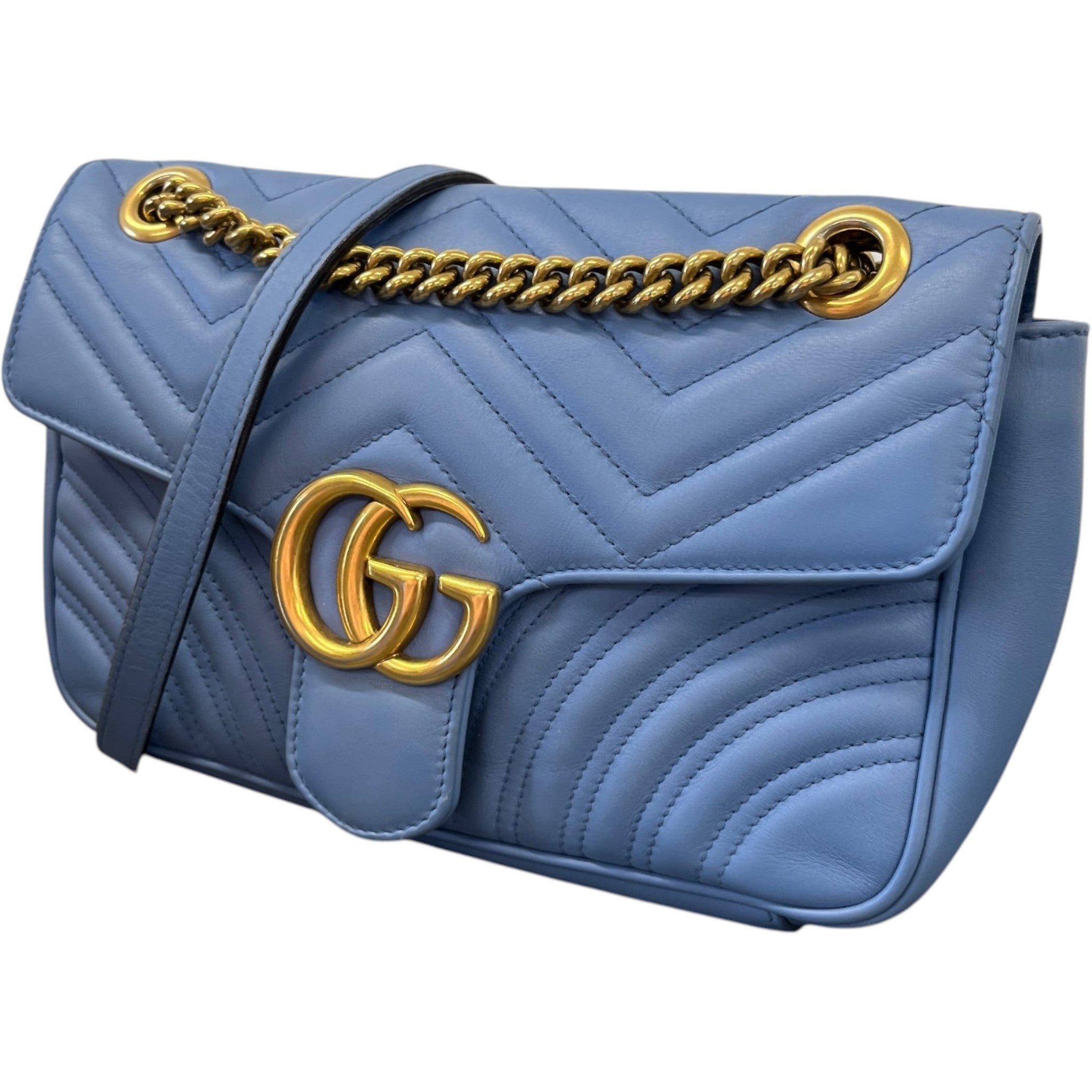 Women's Gg Marmont 30 Bag Blue