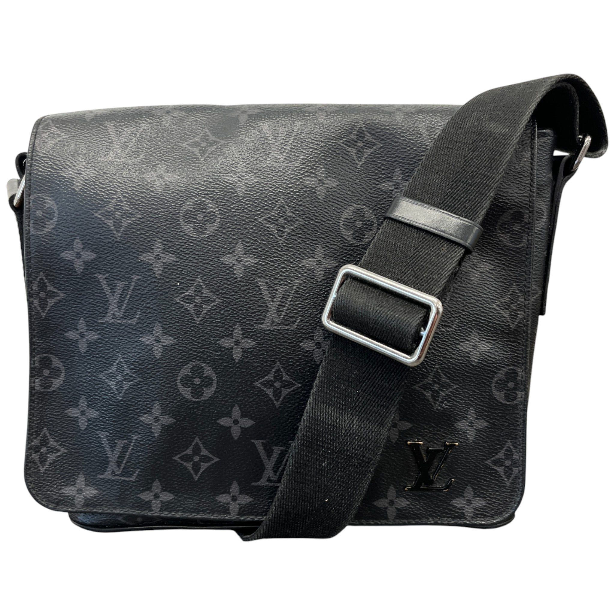Men's Monogram Eclipse District Pm Messenger Bag Charcoal