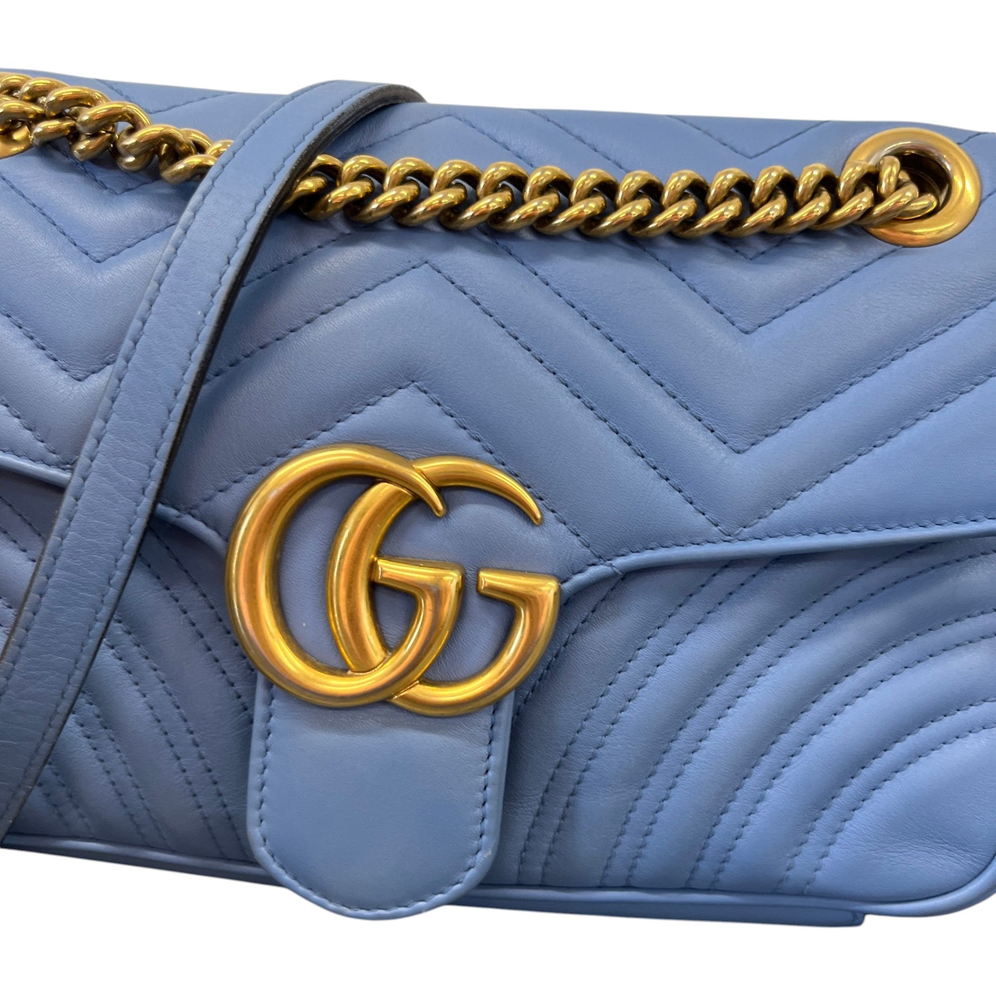 Women's Gg Marmont 30 Bag Blue