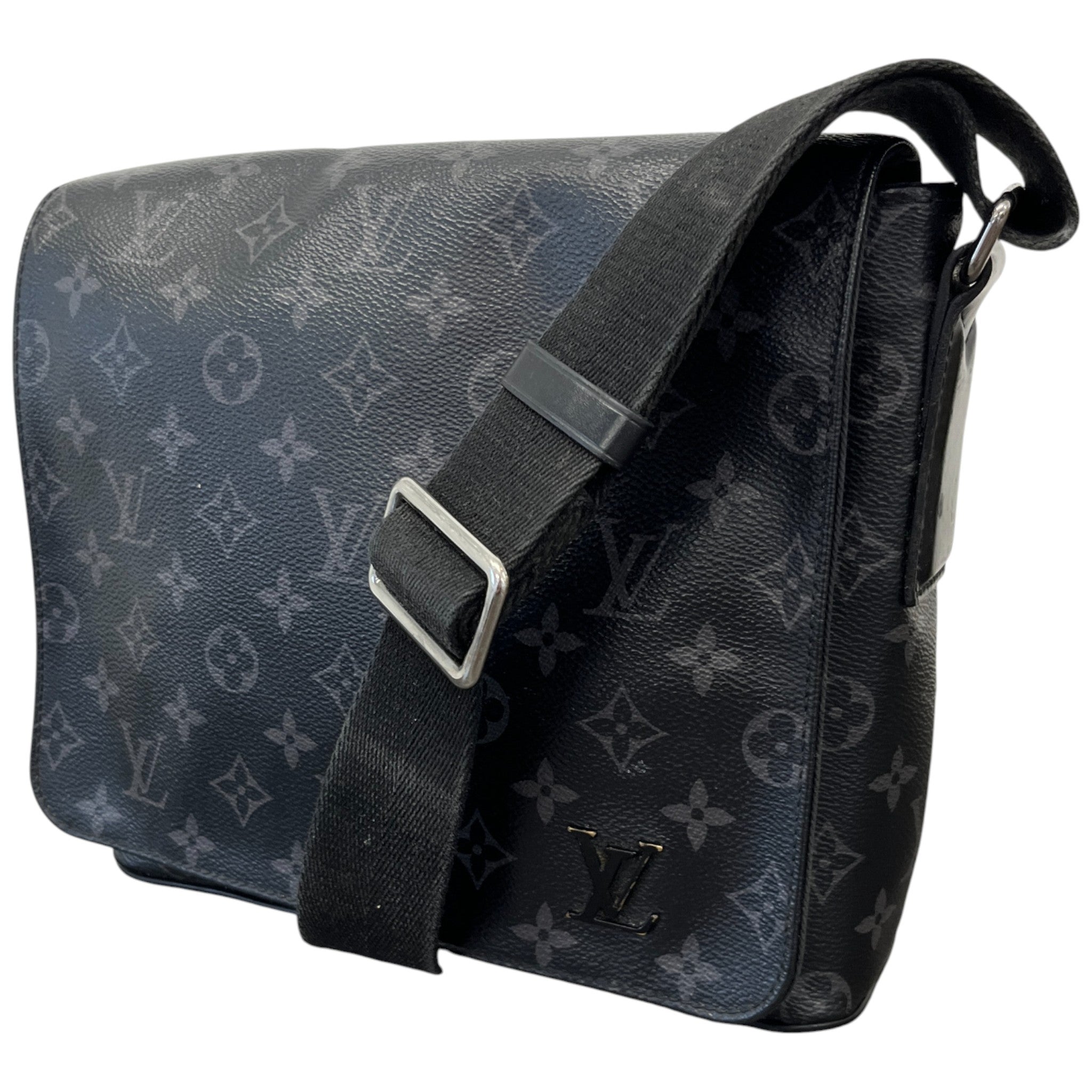 Men's Monogram Eclipse District Pm Messenger Bag Charcoal