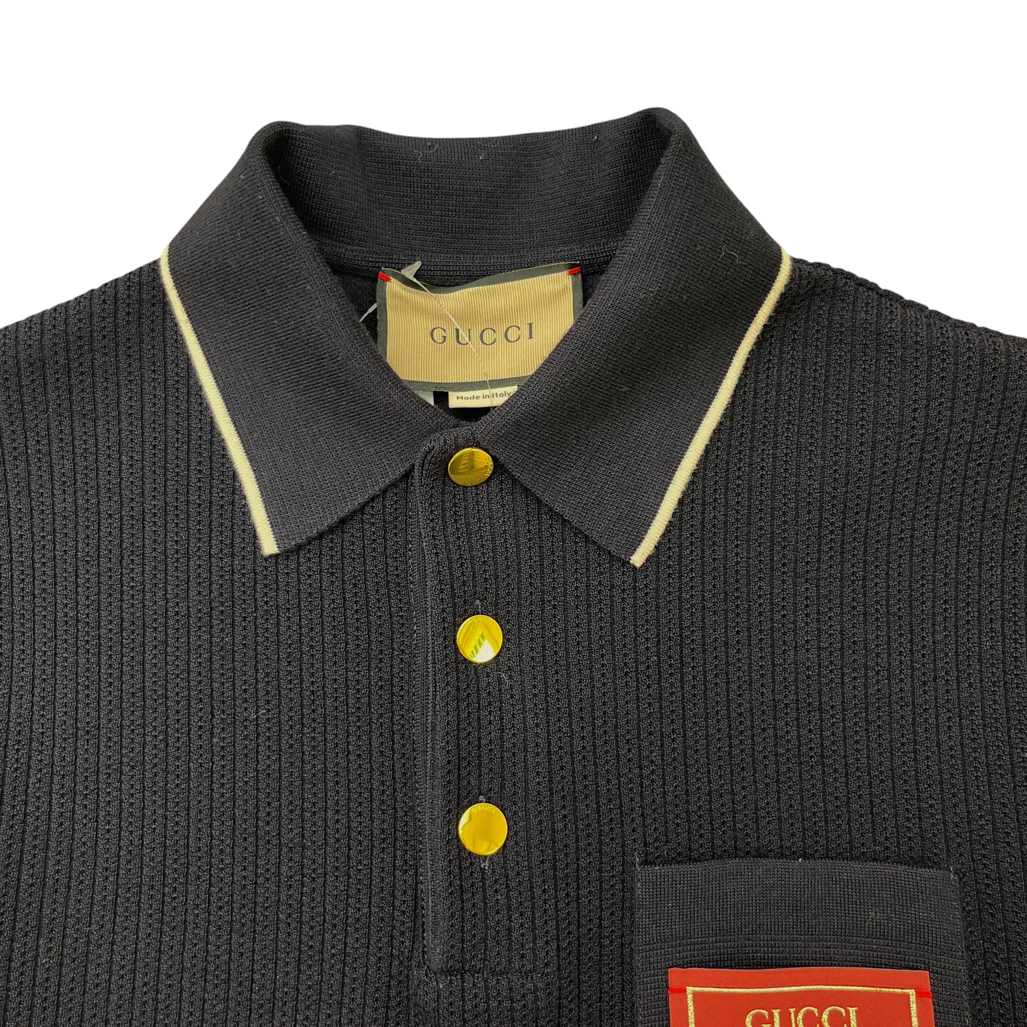 Men's Jersey Polo Shirt Navy Size S