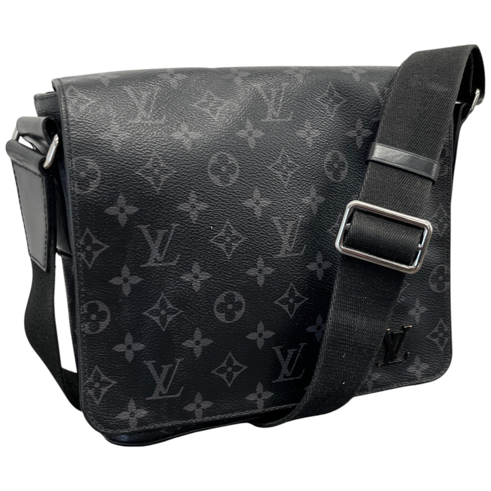 Men's Monogram Eclipse District Pm Messenger Bag Charcoal