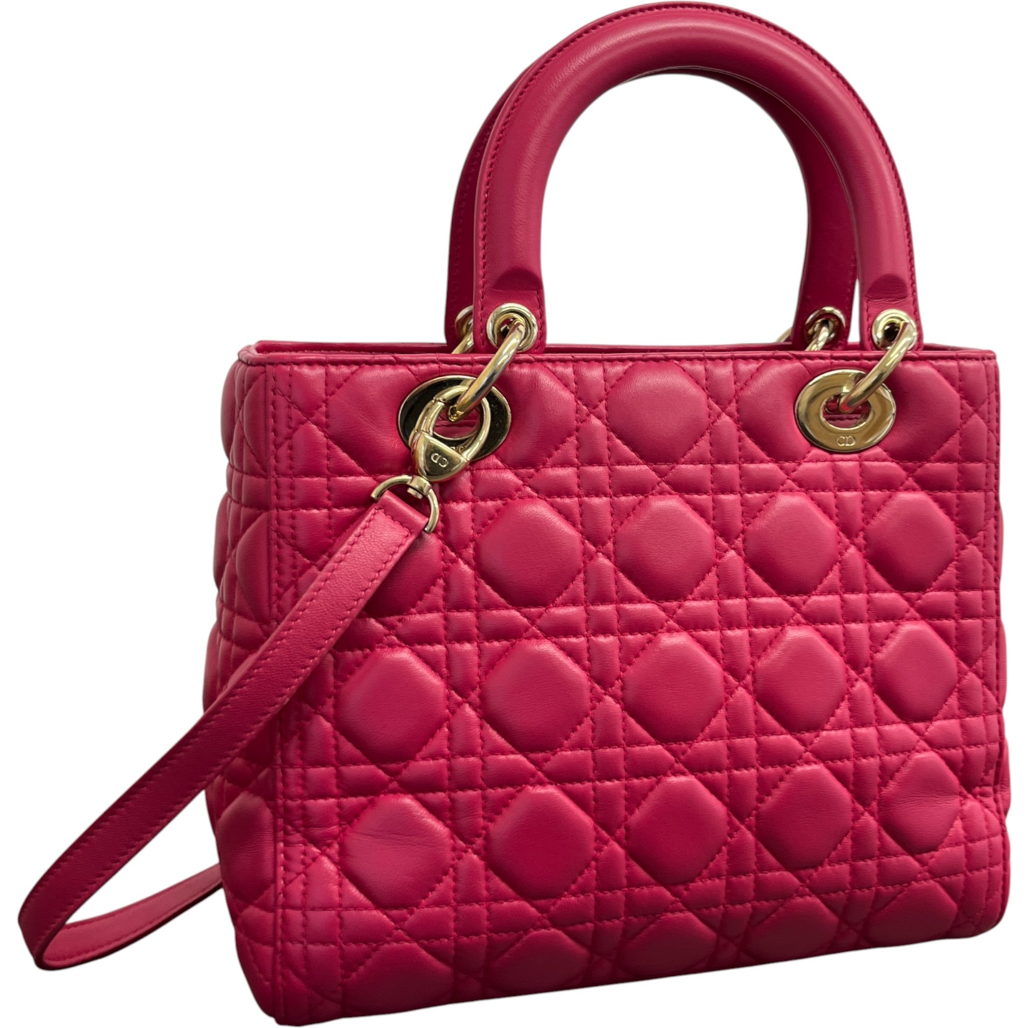 Women's Medium Lady Dior Bag Pink