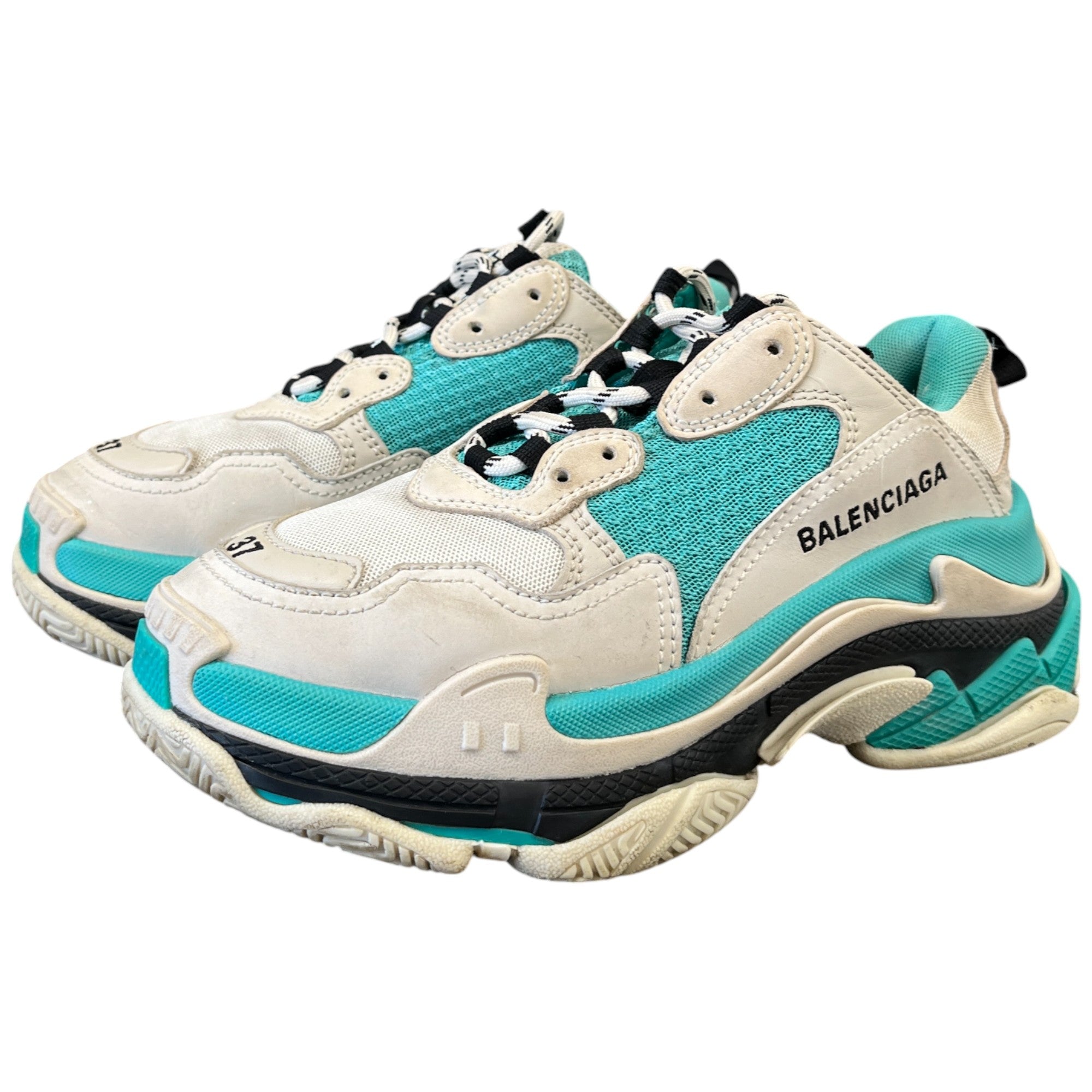Women's Triple S Low Trainers Blue Size EU 37 / UK 4
