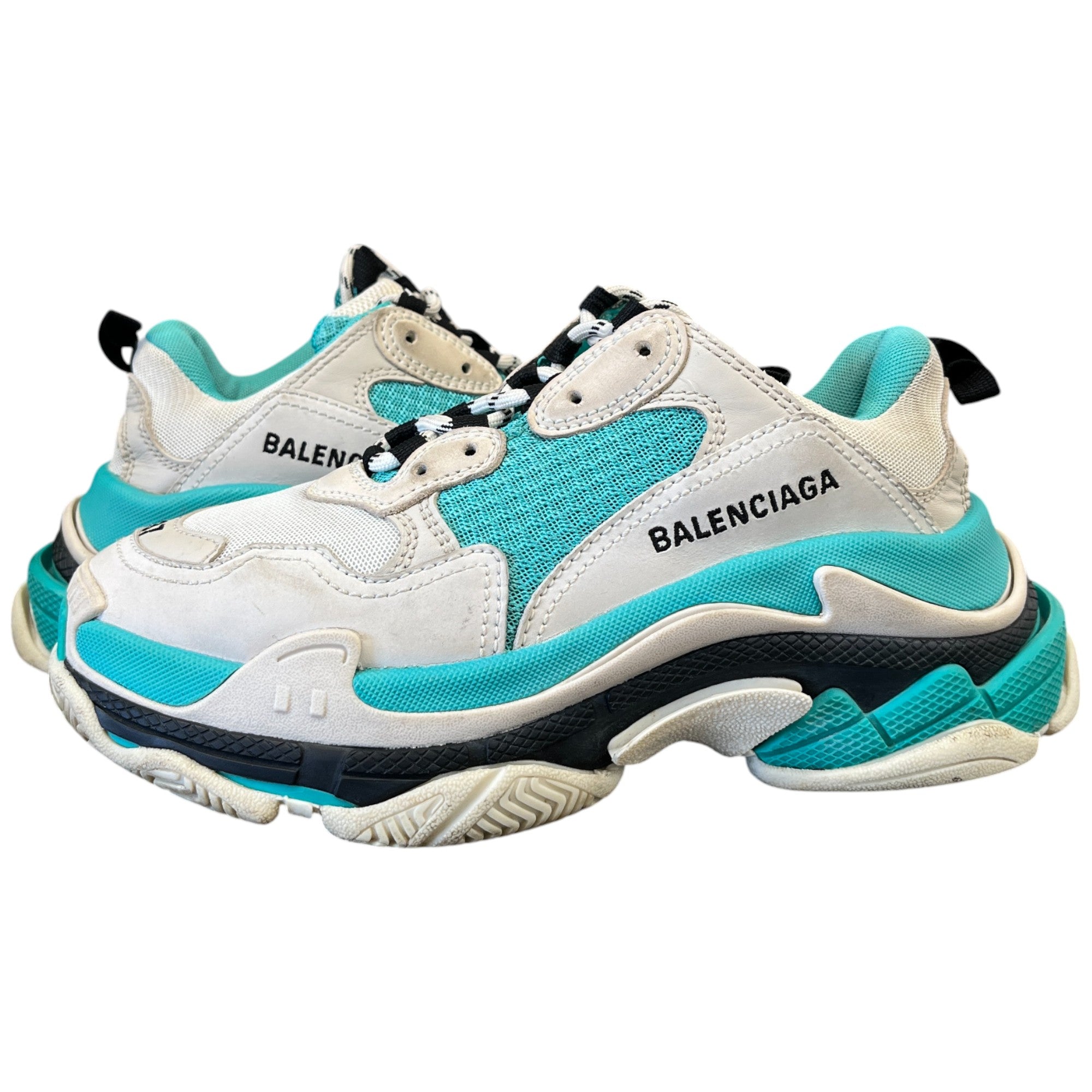 Women's Triple S Low Trainers Blue Size EU 37 / UK 4
