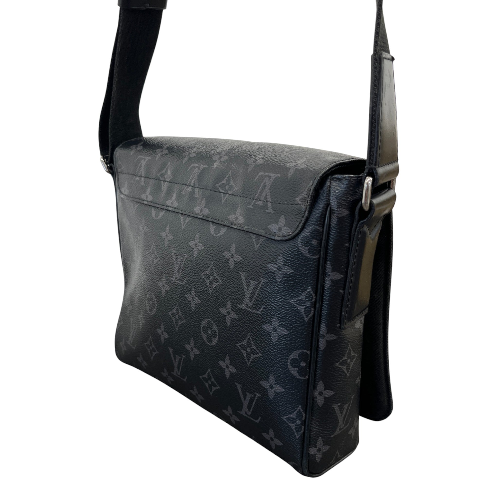 Men's Monogram Eclipse District Pm Messenger Bag Charcoal