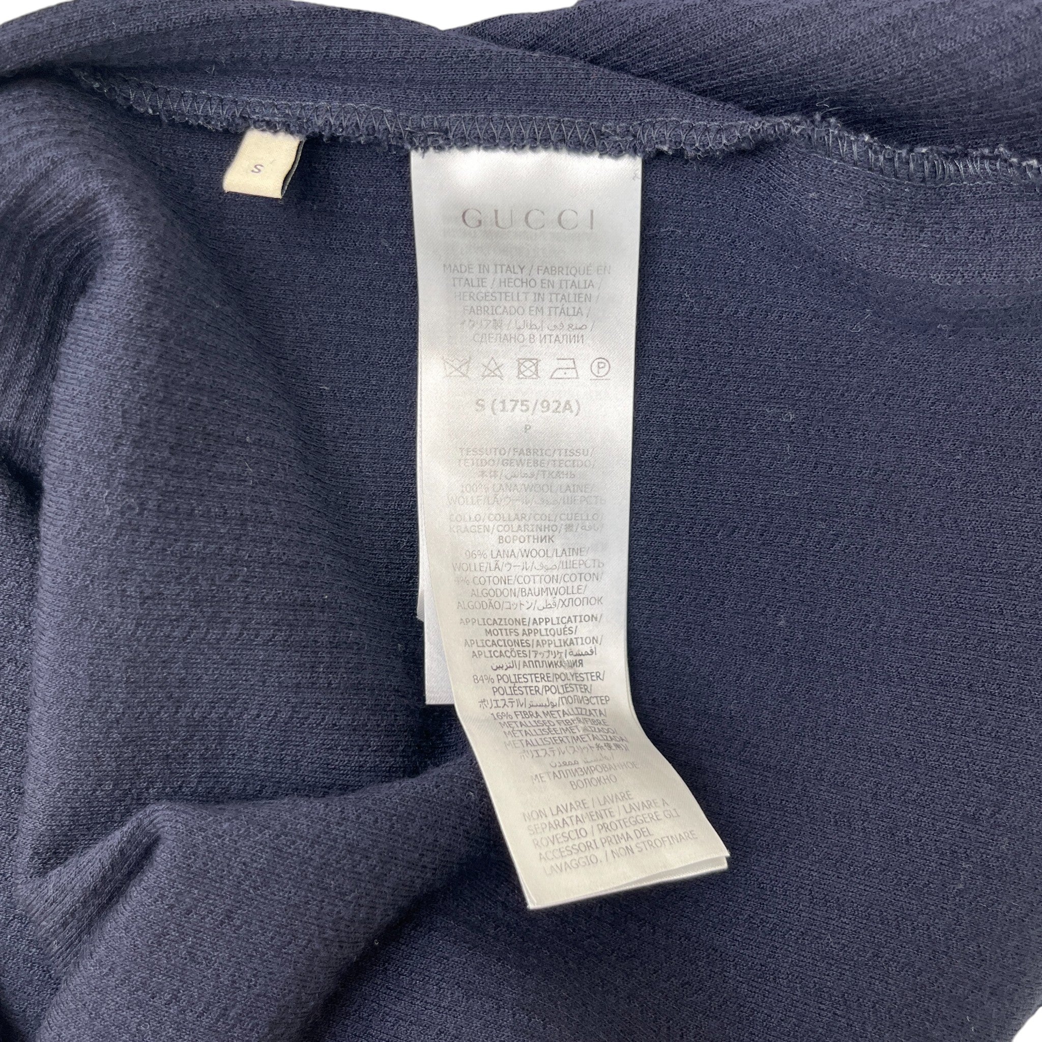 Men's Jersey Polo Shirt Navy Size S