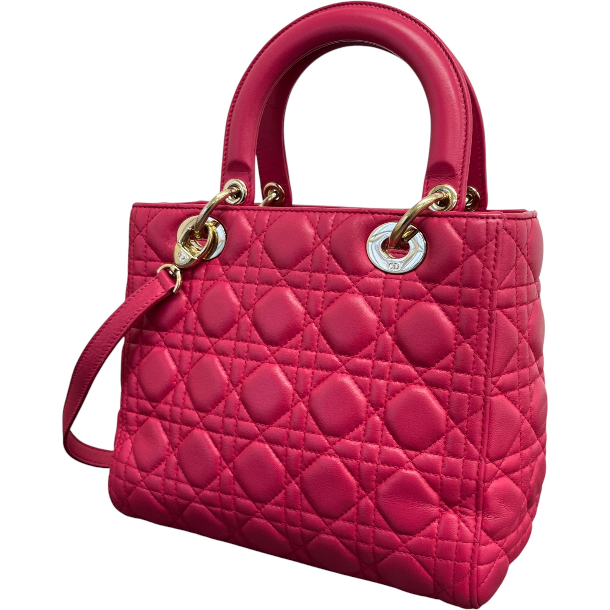 Women's Medium Lady Dior Bag Pink