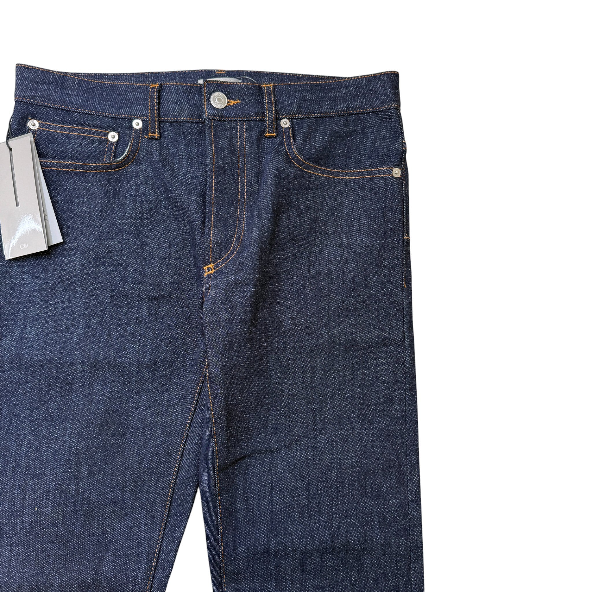 Men's Oblique Jeans Navy Size Waist 28"