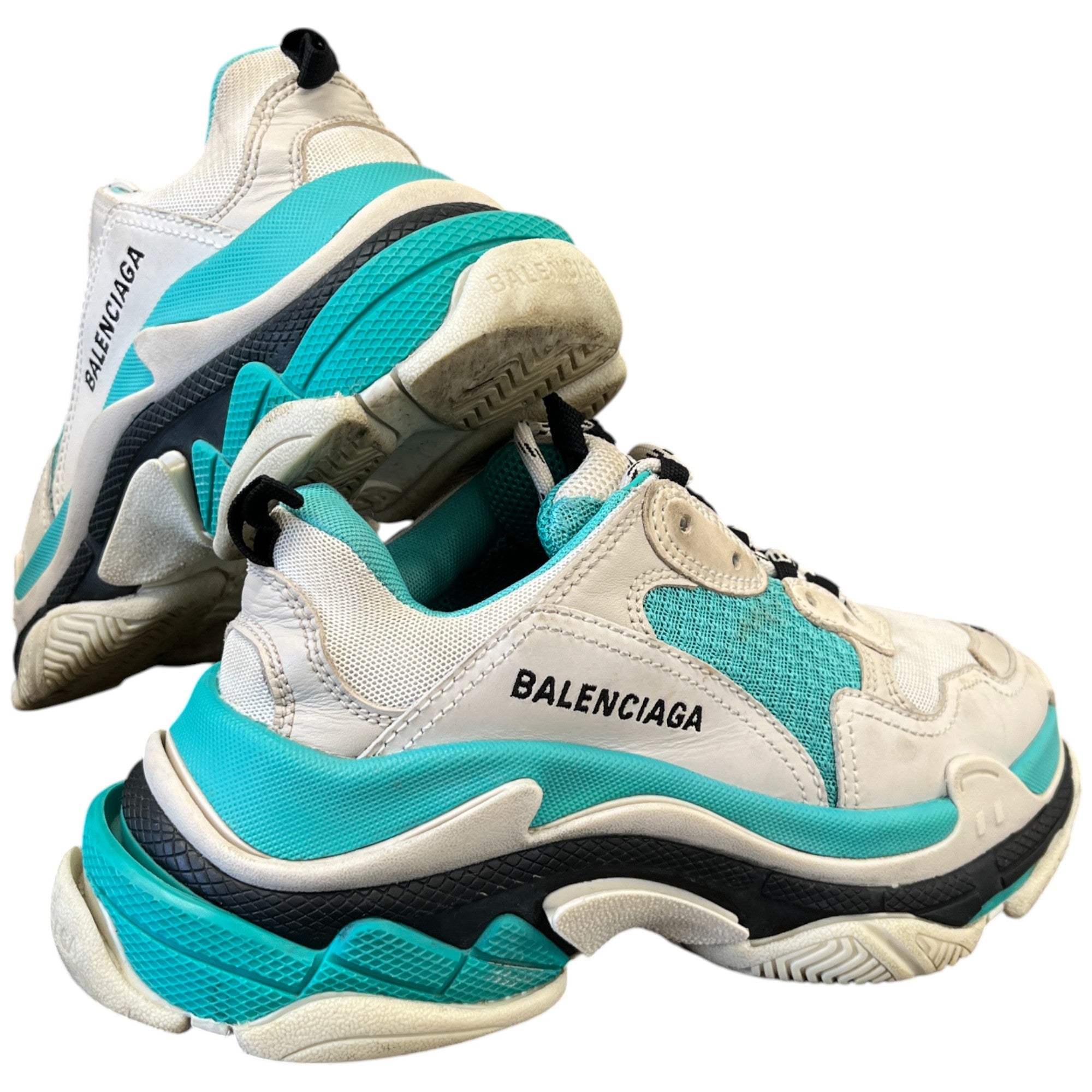 Women's Triple S Low Trainers Blue Size EU 37 / UK 4