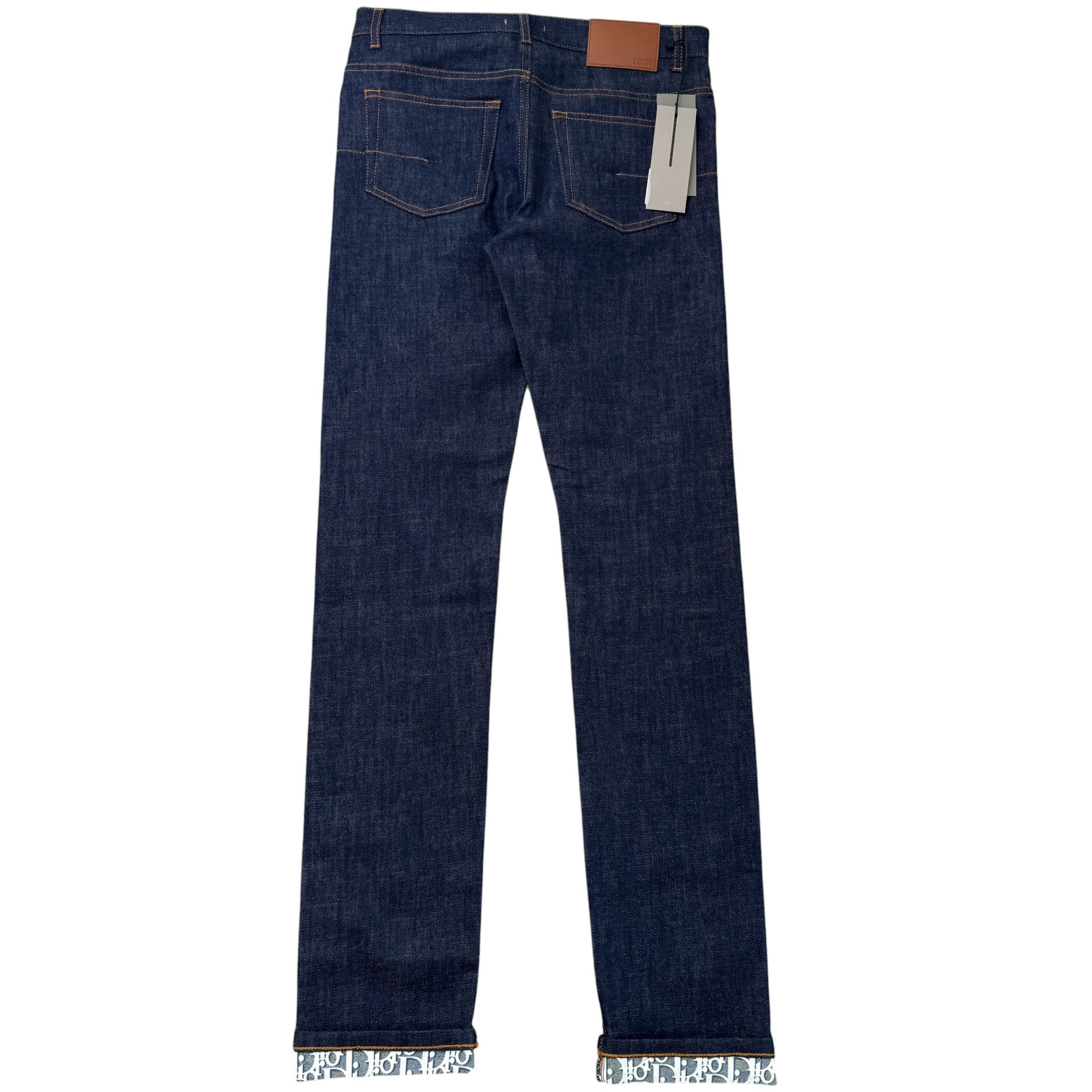 Men's Oblique Jeans Navy Size Waist 28"