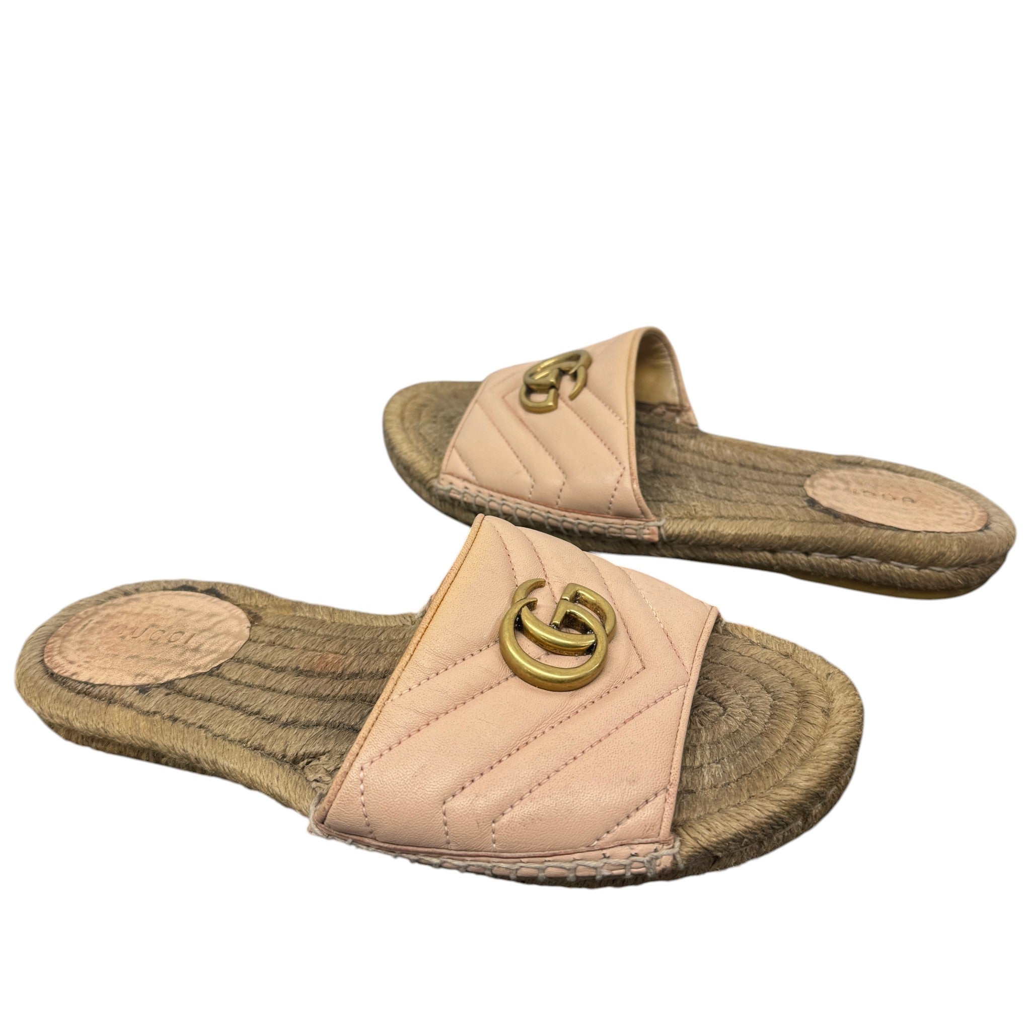 Women's Gg Marmont Espadrilles Pink Size EU 39.5 / UK 6.5