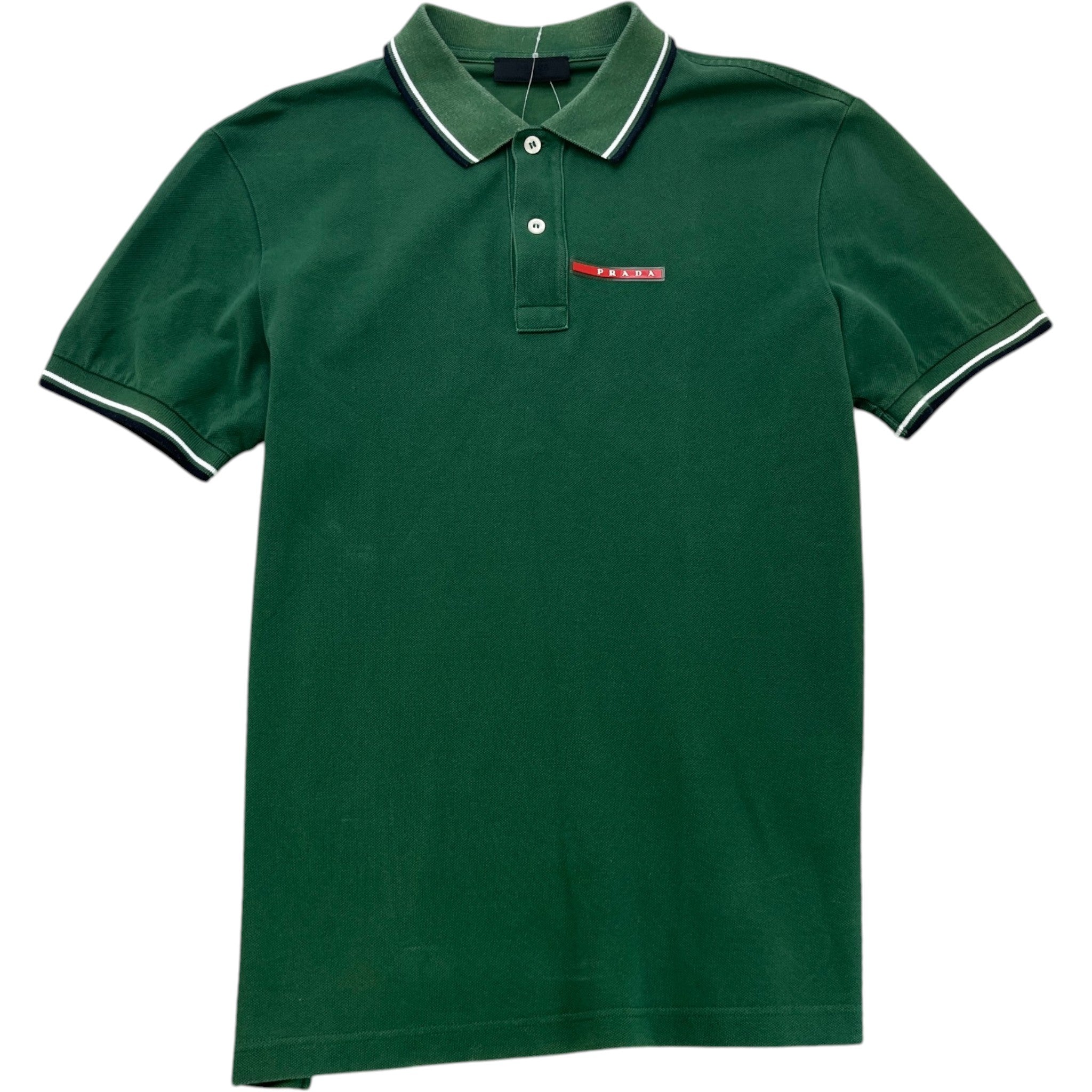 Men's Linear Rosa Polo Shirt Green Size M
