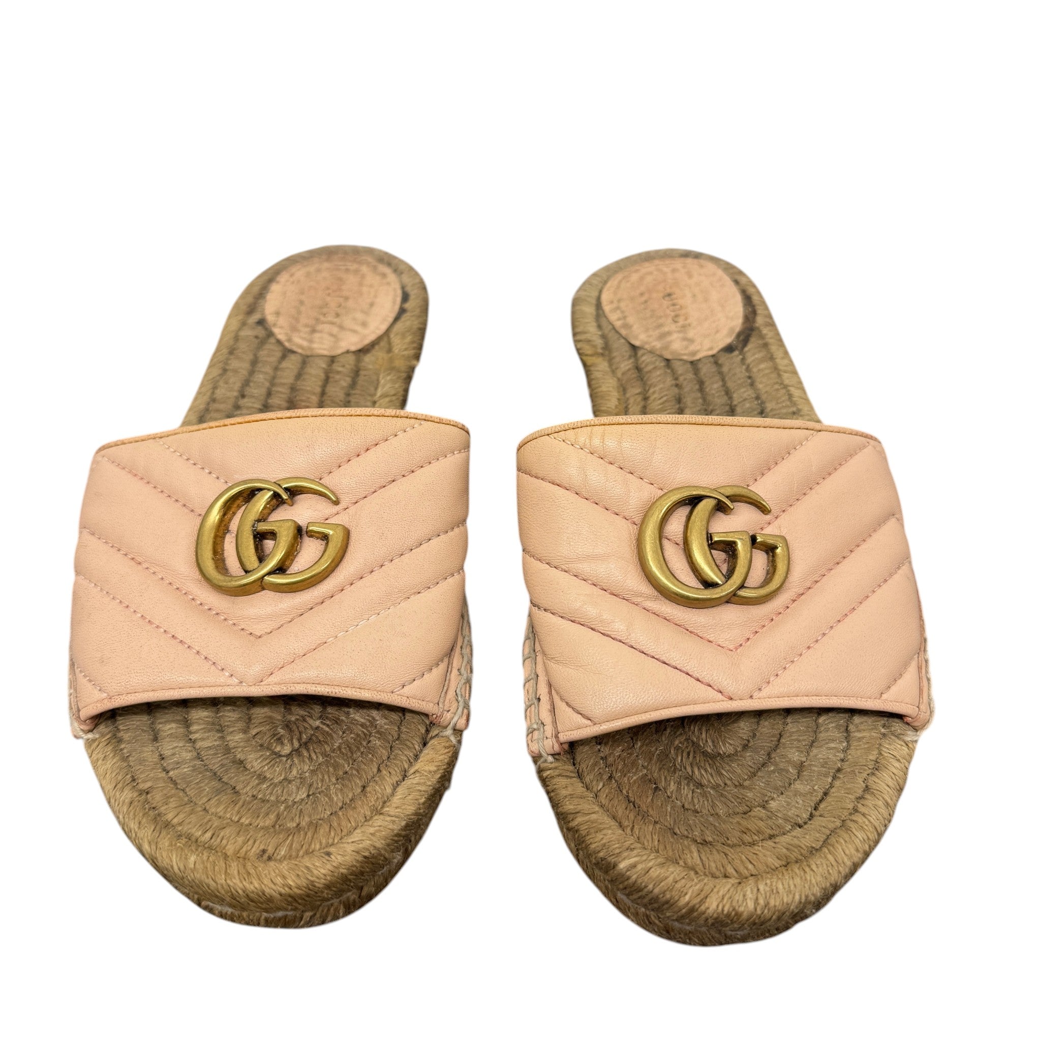 Women's Gg Marmont Espadrilles Pink Size EU 39.5 / UK 6.5