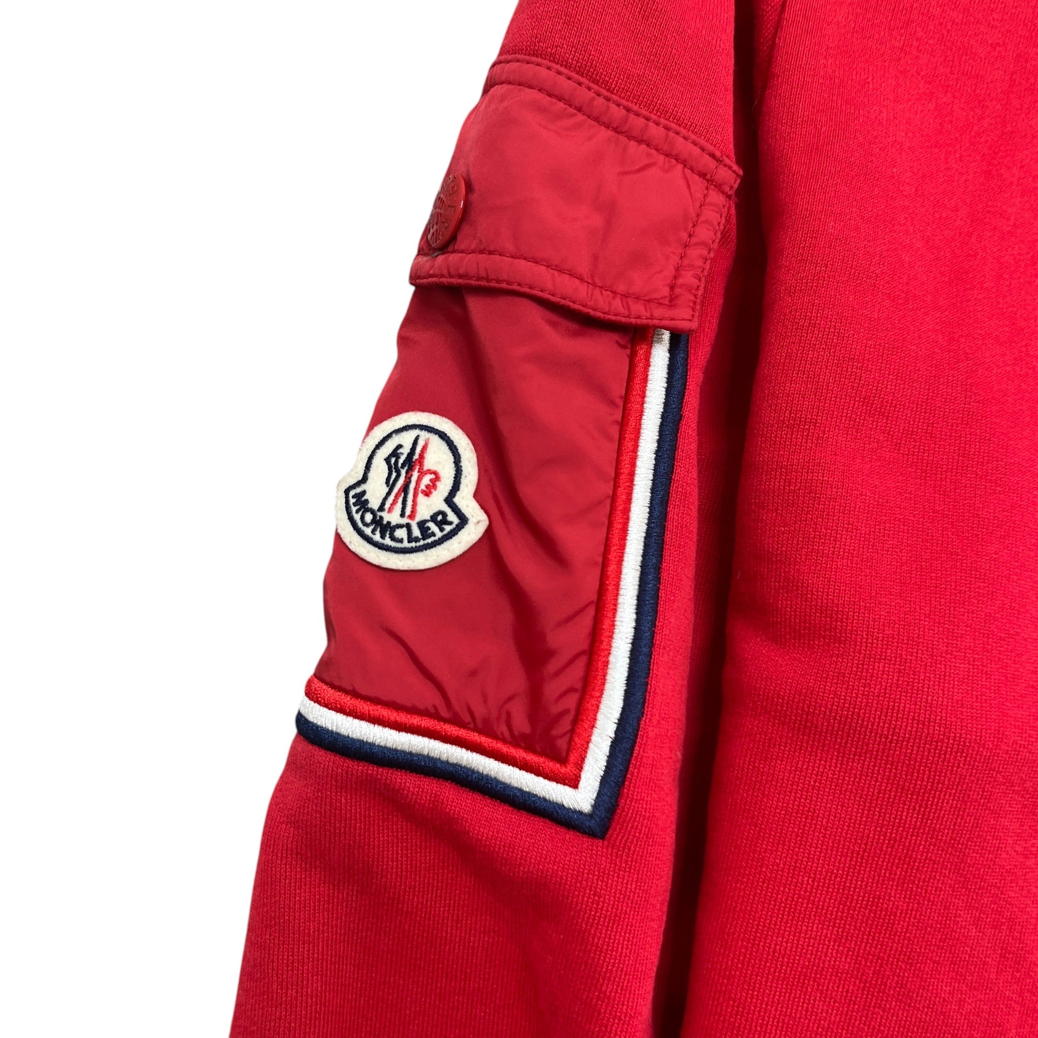 Men's Logo Patch Full Tracksuit Red Size M