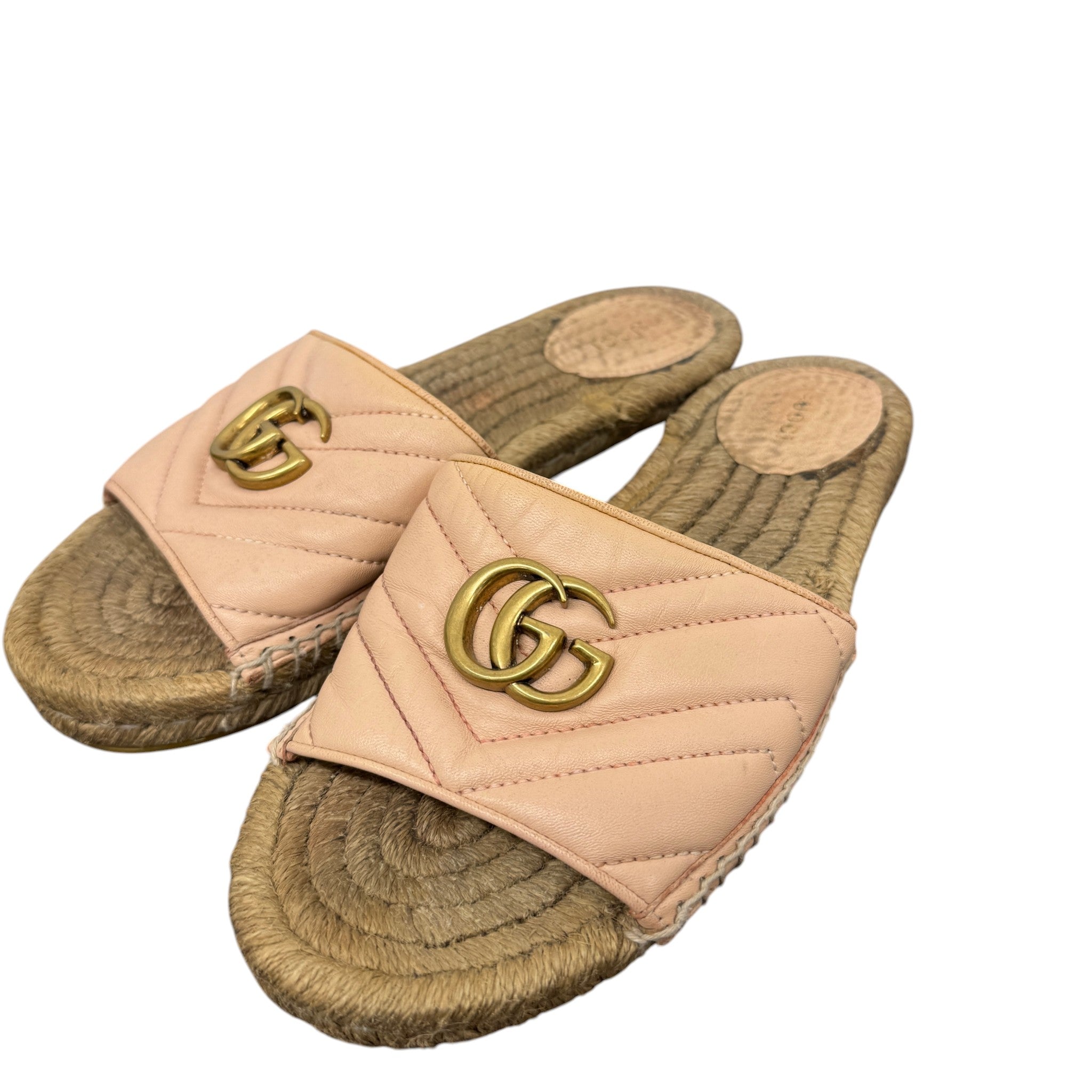 Women's Gg Marmont Espadrilles Pink Size EU 39.5 / UK 6.5