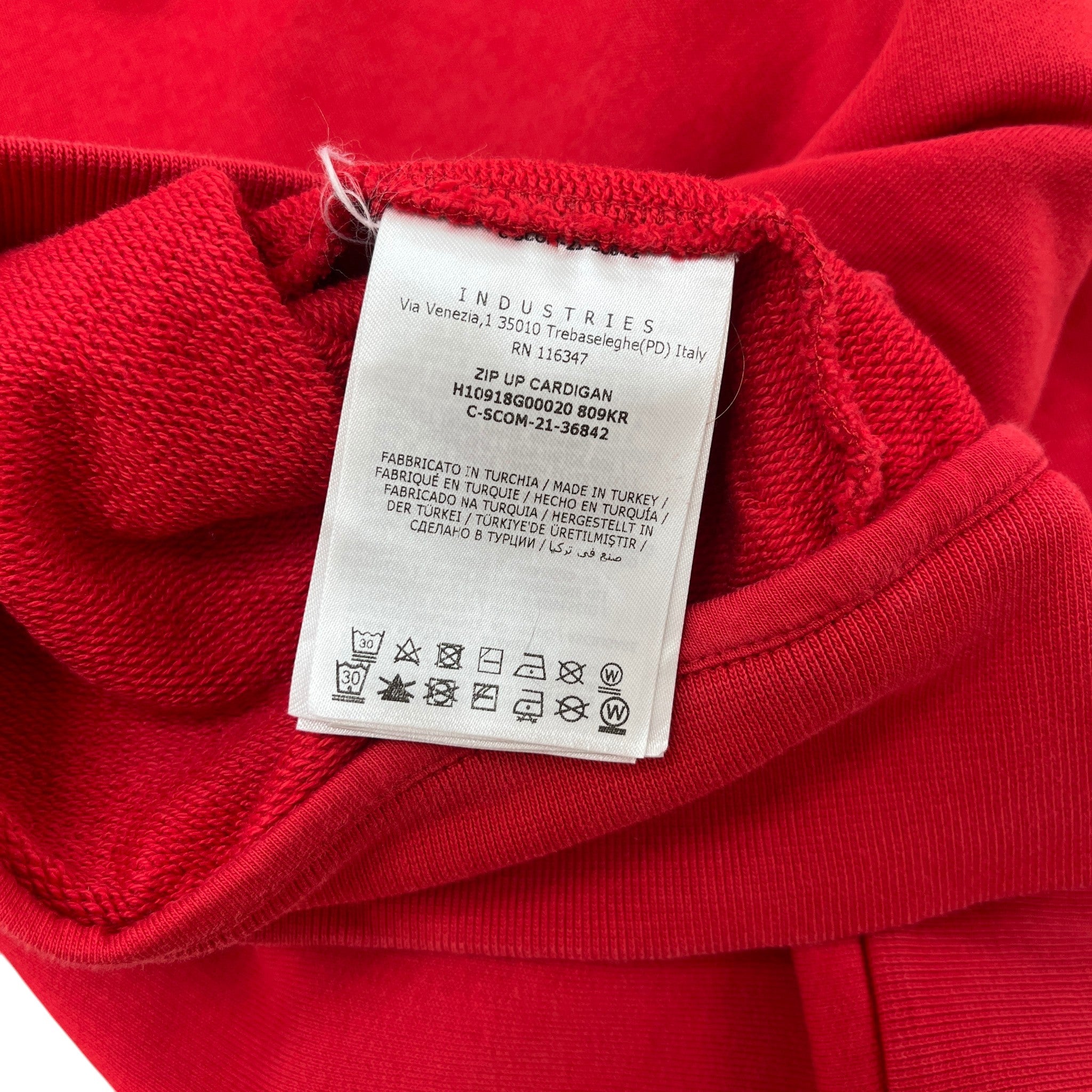 Men's Logo Patch Full Tracksuit Red Size M