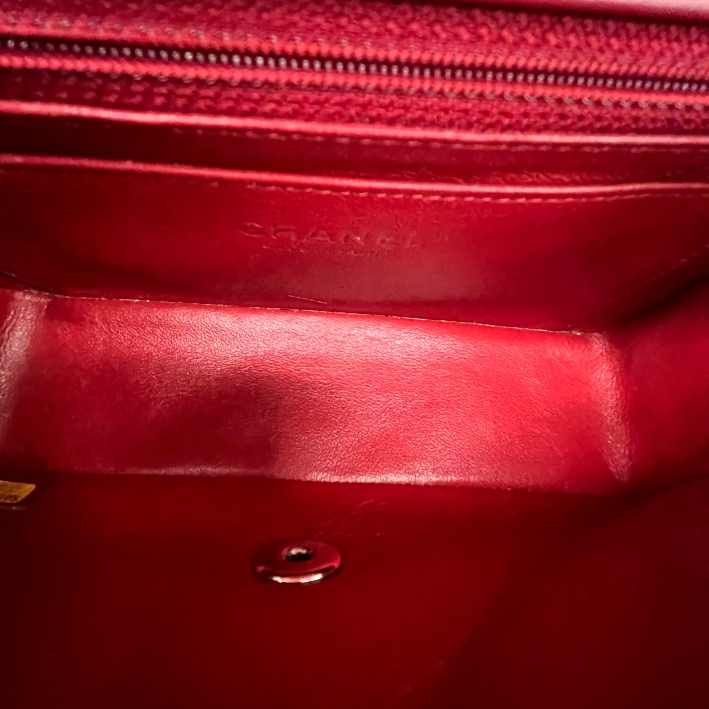 Women's Classic Flap Mini Handbag Red