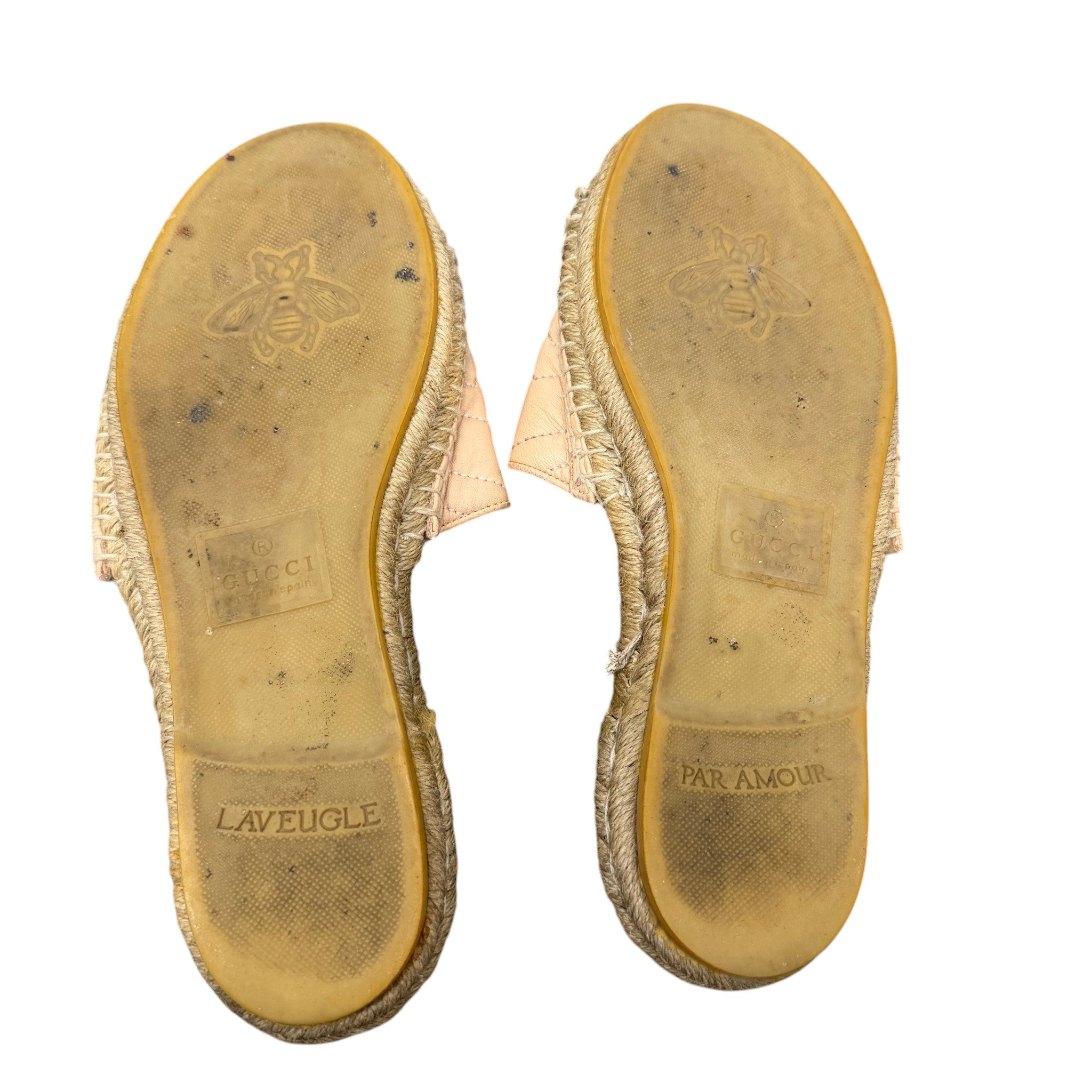 Women's Gg Marmont Espadrilles Pink Size EU 39.5 / UK 6.5