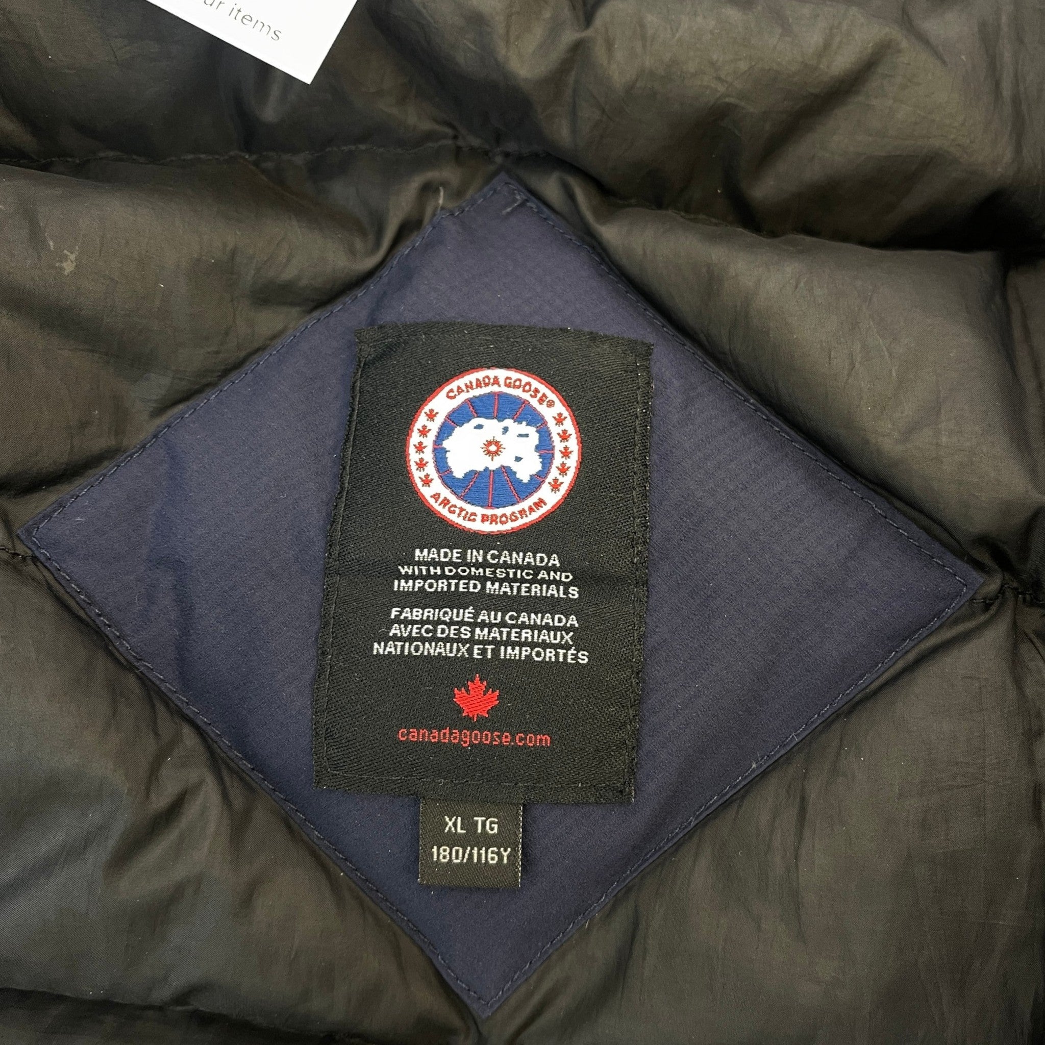 Men's Lodge Down Jacket Navy Size XL