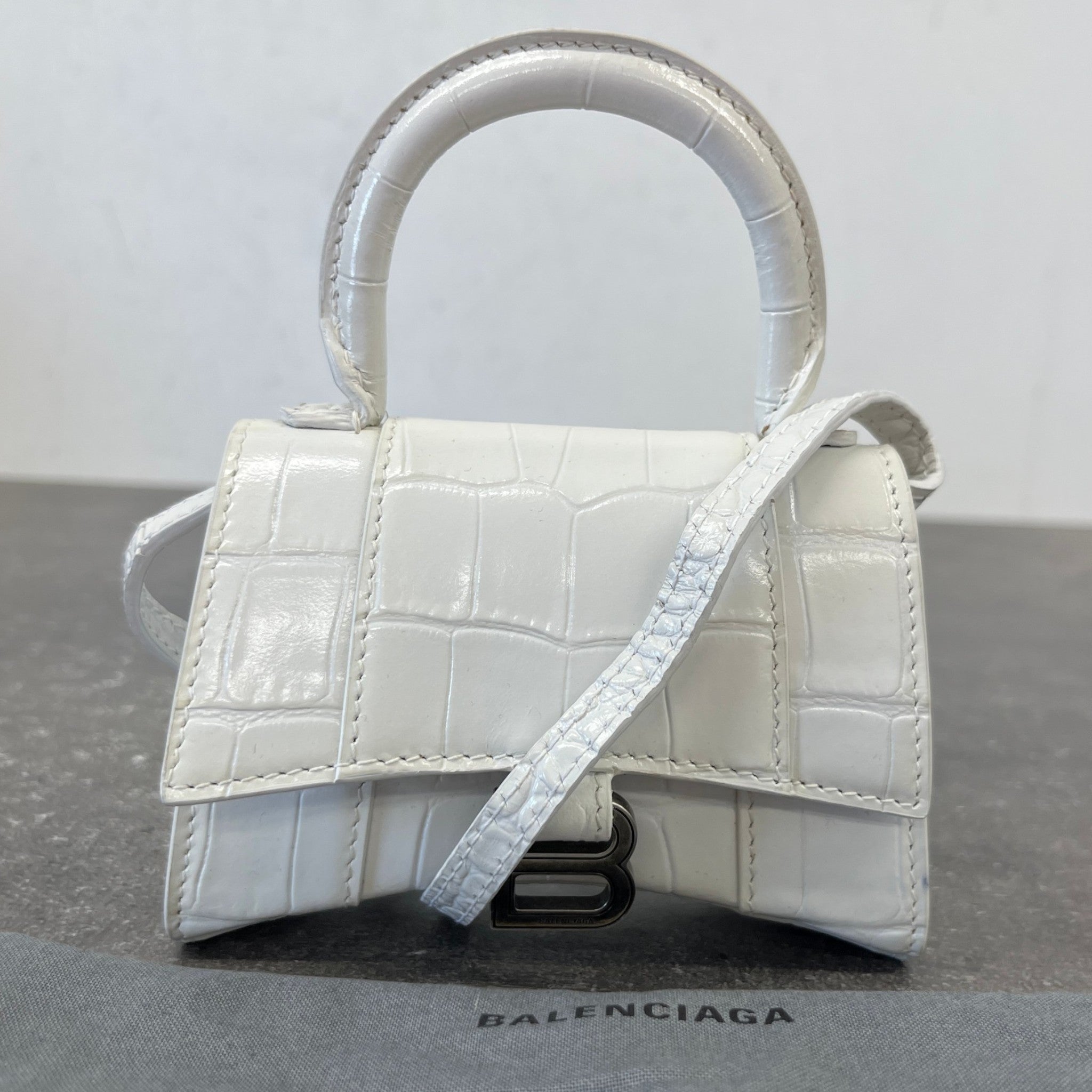 Women's Hourglass Mini Bag White