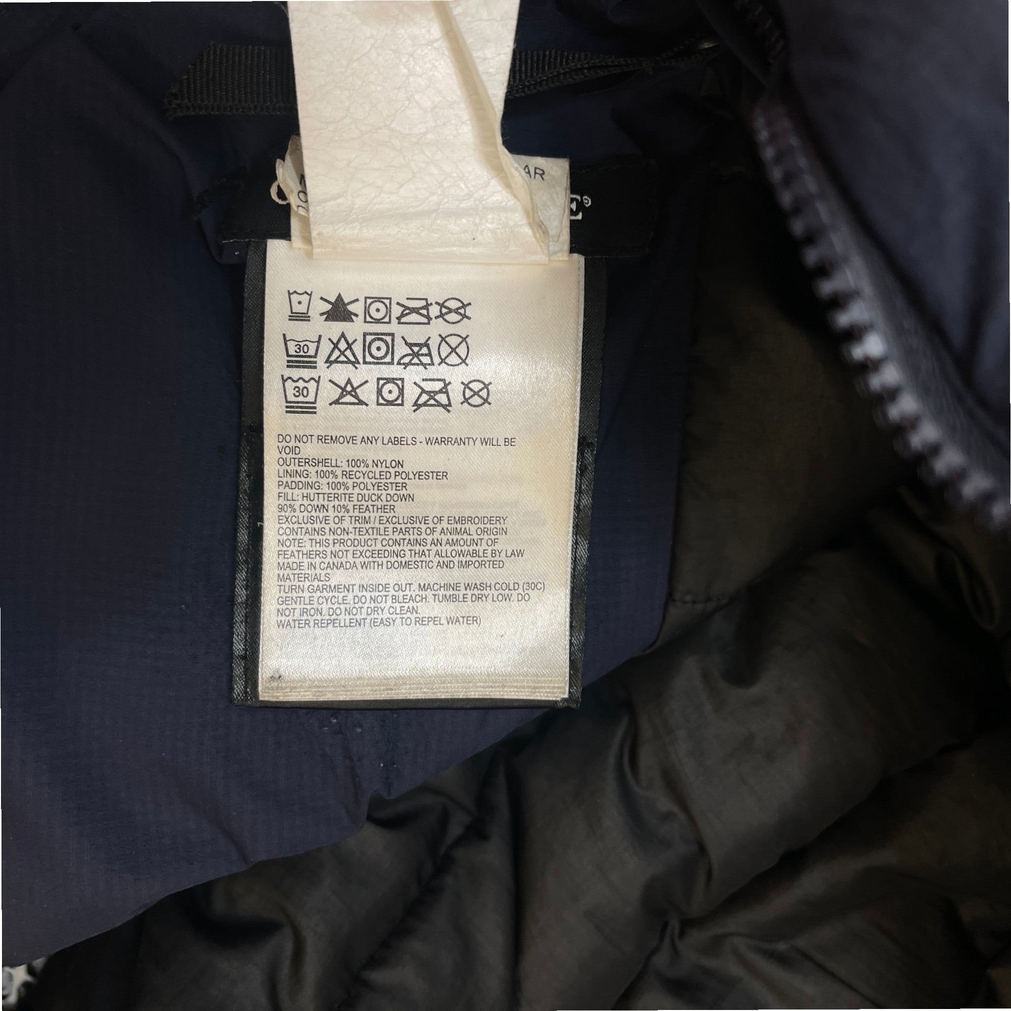 Men's Lodge Down Jacket Navy Size XL