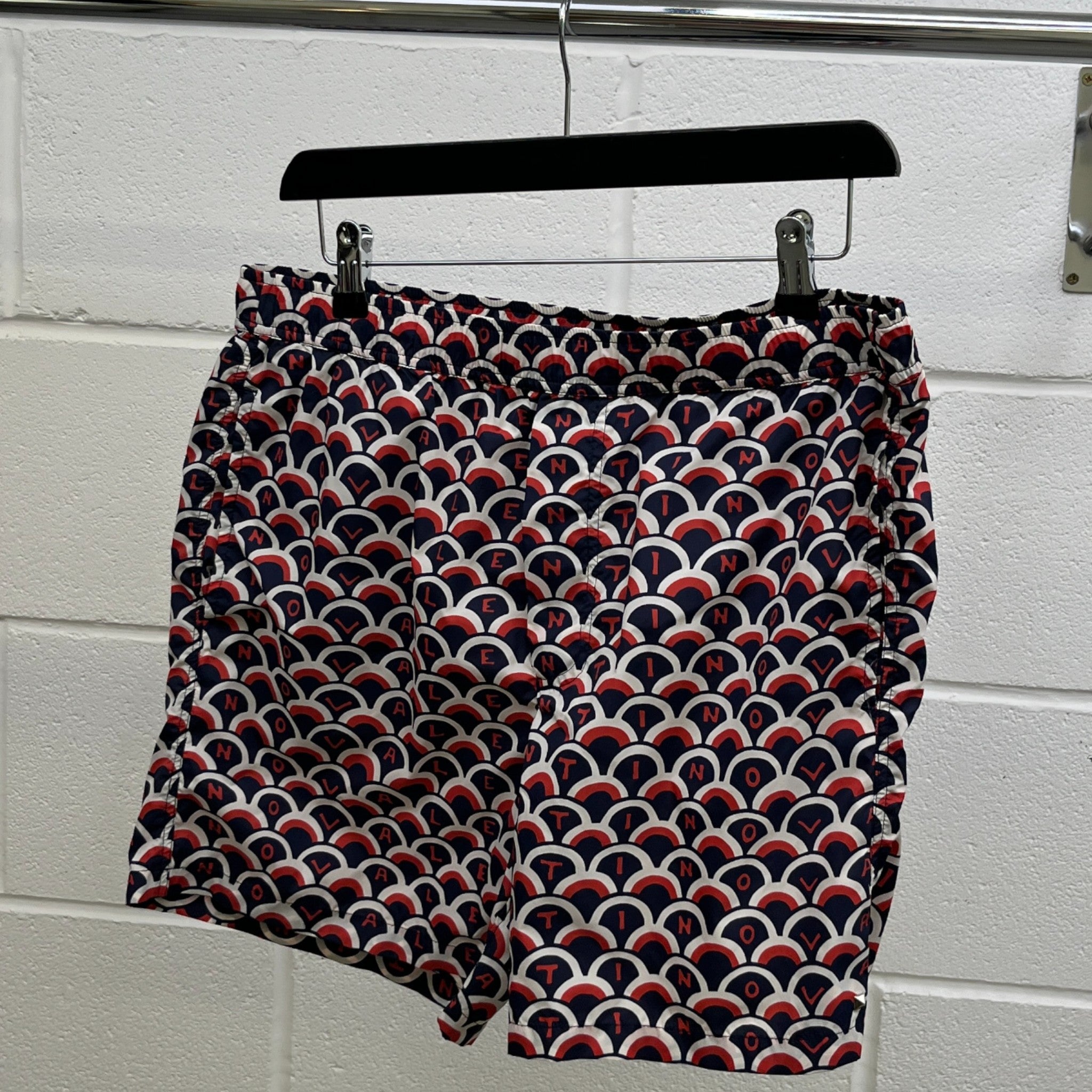 Men's Spa Scale Print Swim Shorts Navy Size W32 / IT 48