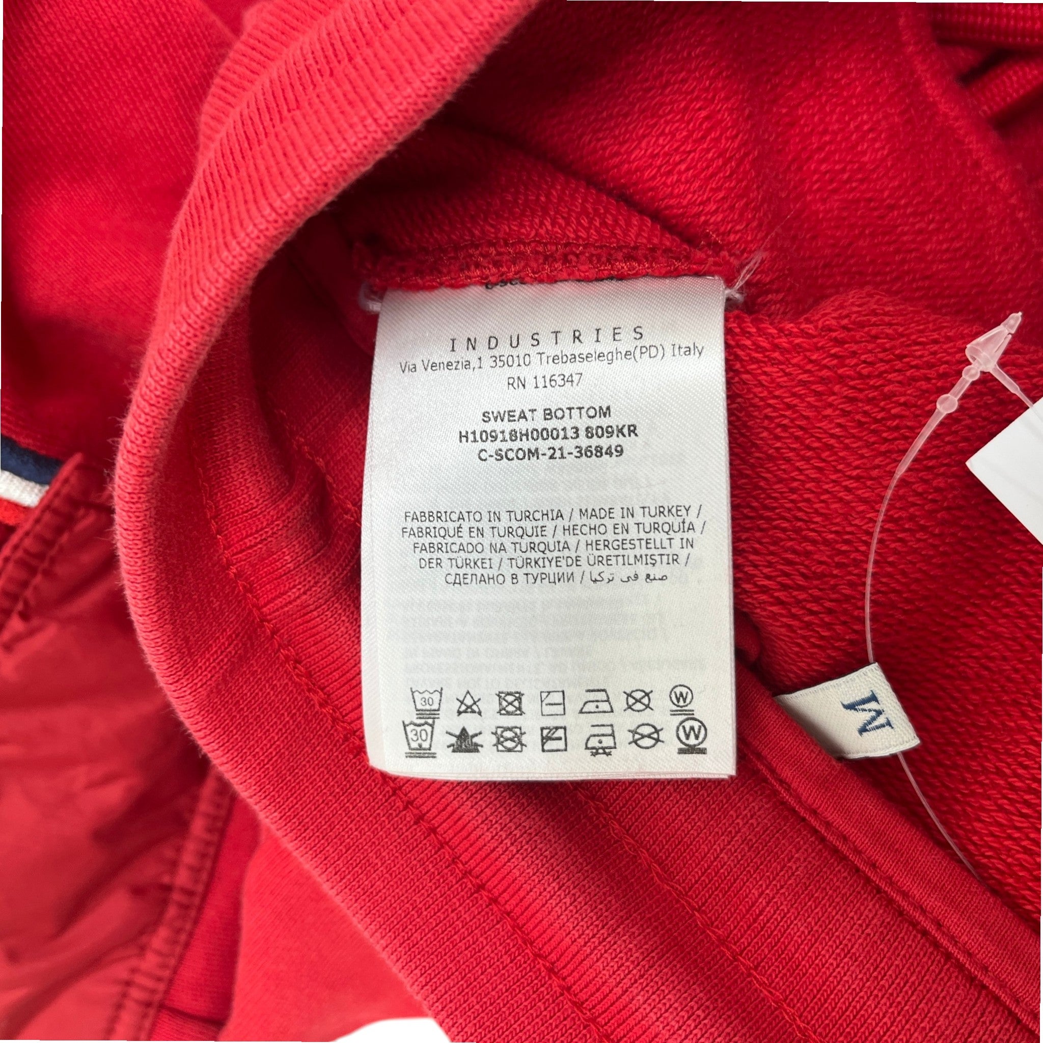Men's Logo Patch Full Tracksuit Red Size M