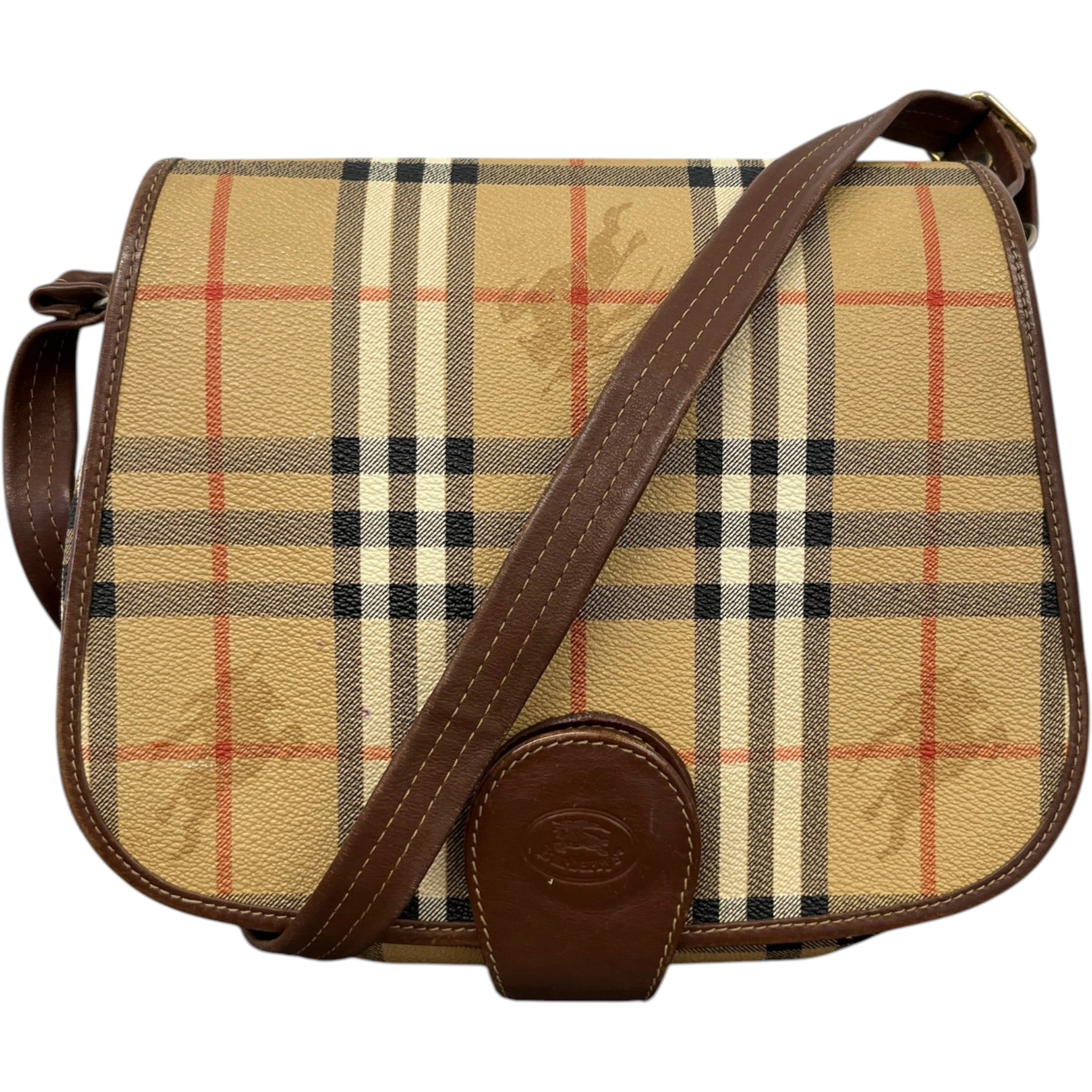 Women's Haymarket Nova Check Crossbody Bag Brown