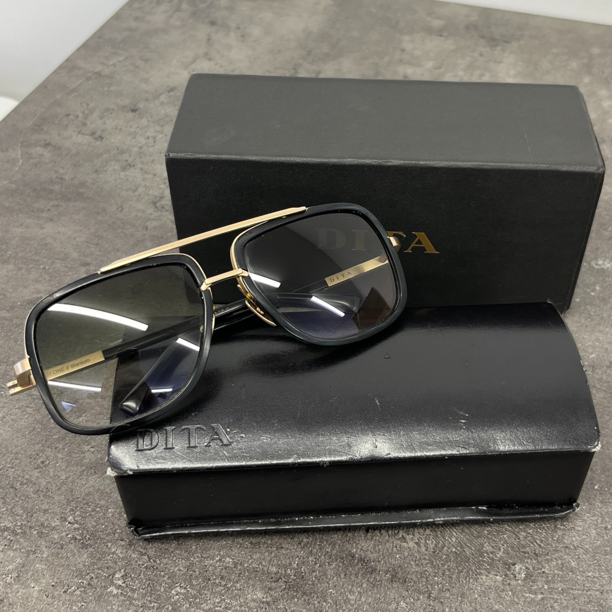 Men's Match One Rose Gold Sunglasses Black