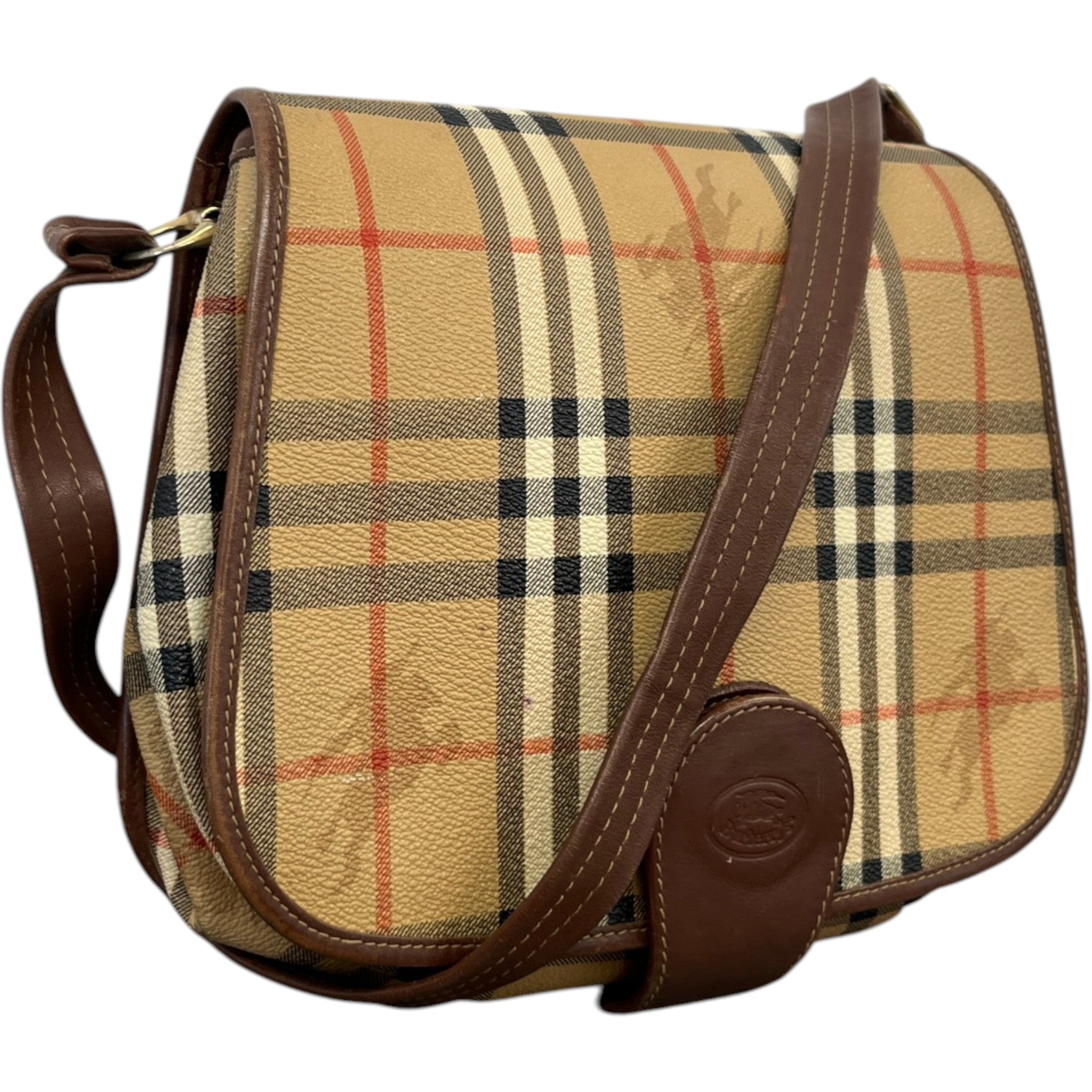 Women's Haymarket Nova Check Crossbody Bag Brown